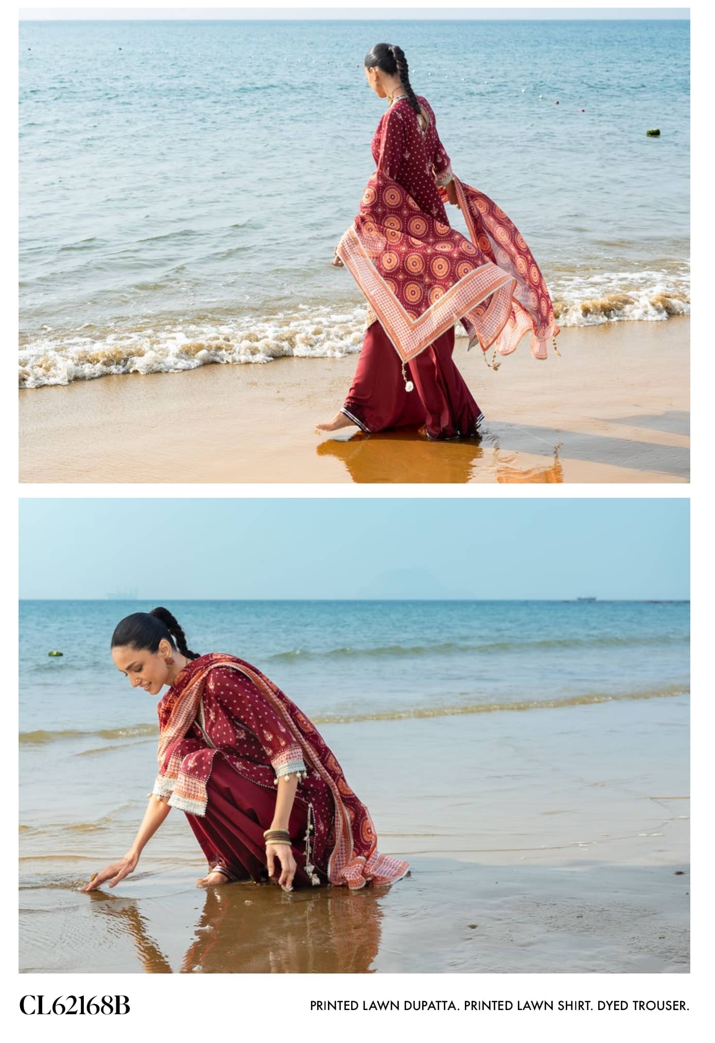 Gul Ahmed Chunari Lawn 26/Cl 62168B