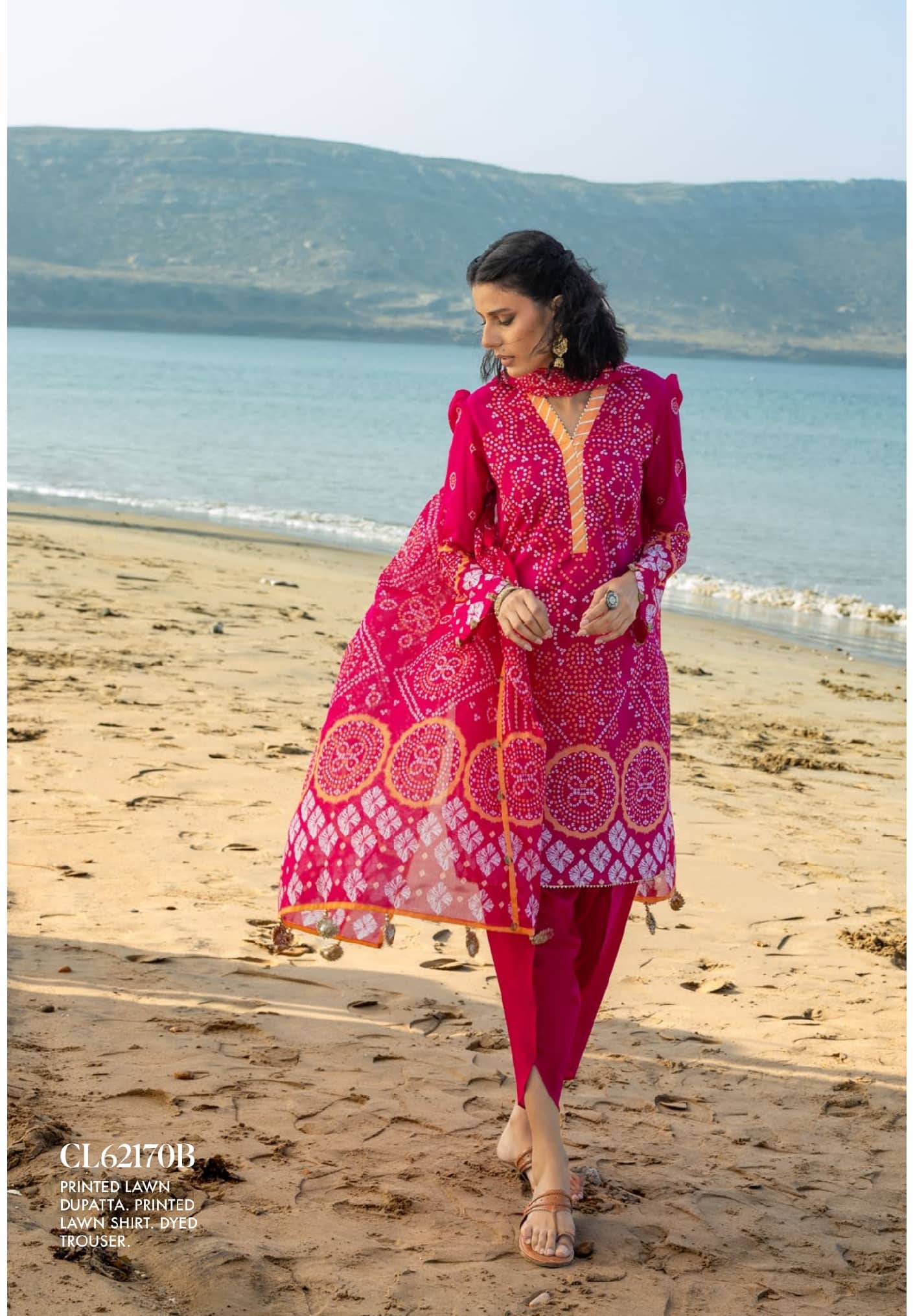 Gul Ahmed Chunari Lawn 26/CL 62170B