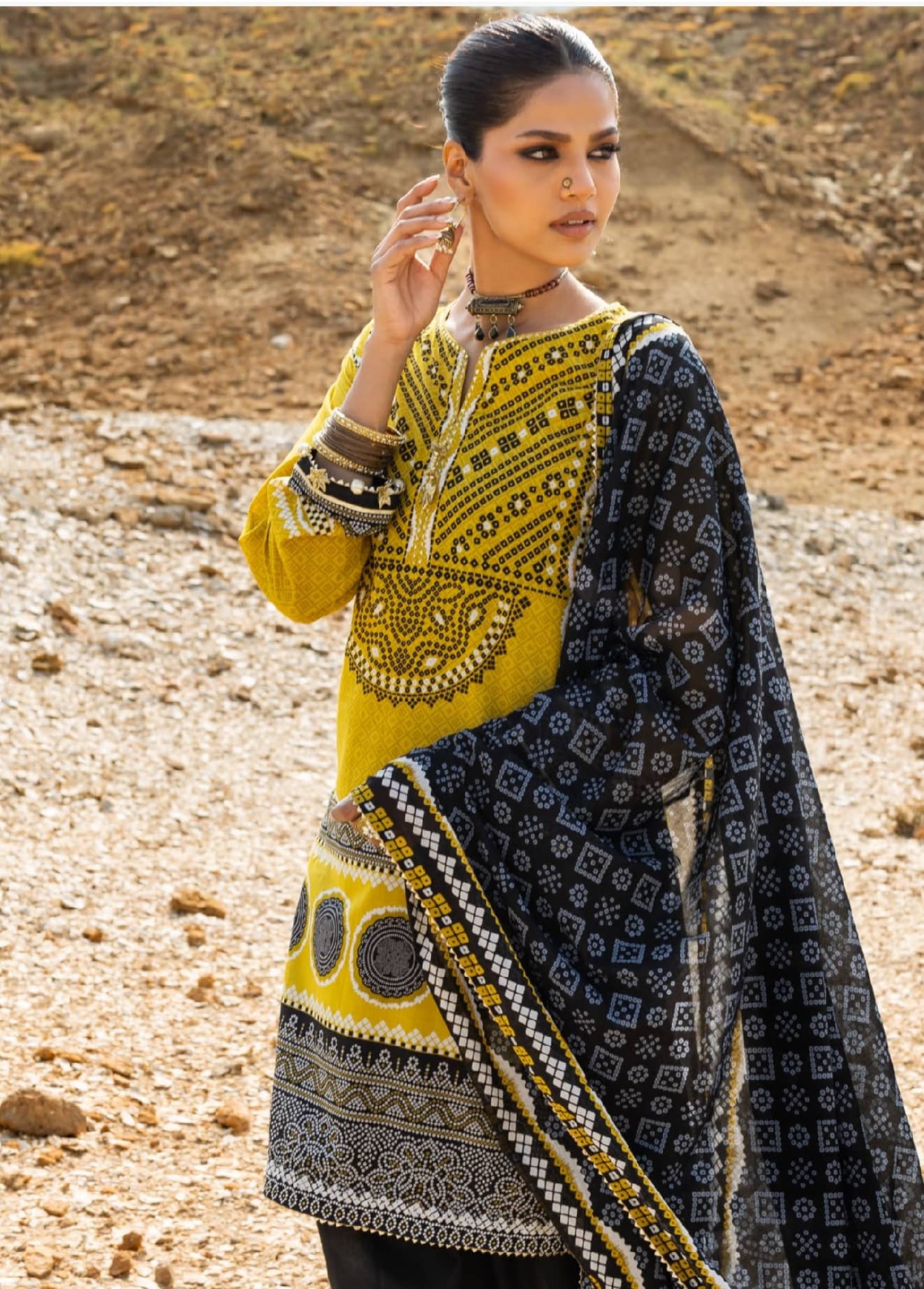 Gul Ahmed Chunari Lawn 26/Cl 62173B