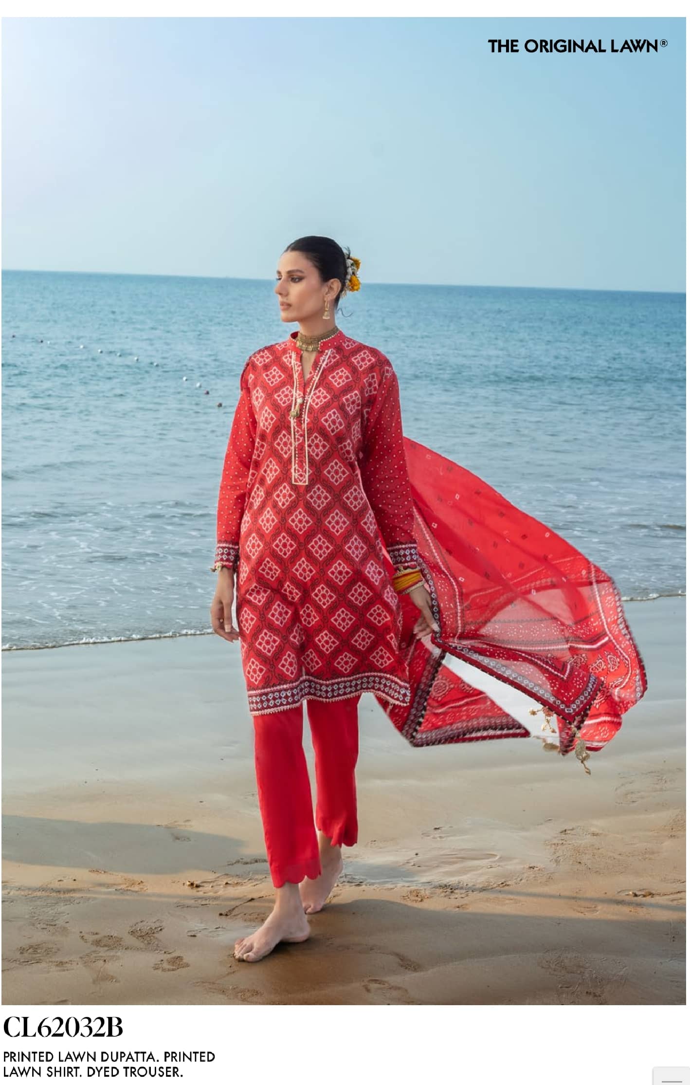 Gul Ahmed Chunari Lawn 26/Cl 63031A