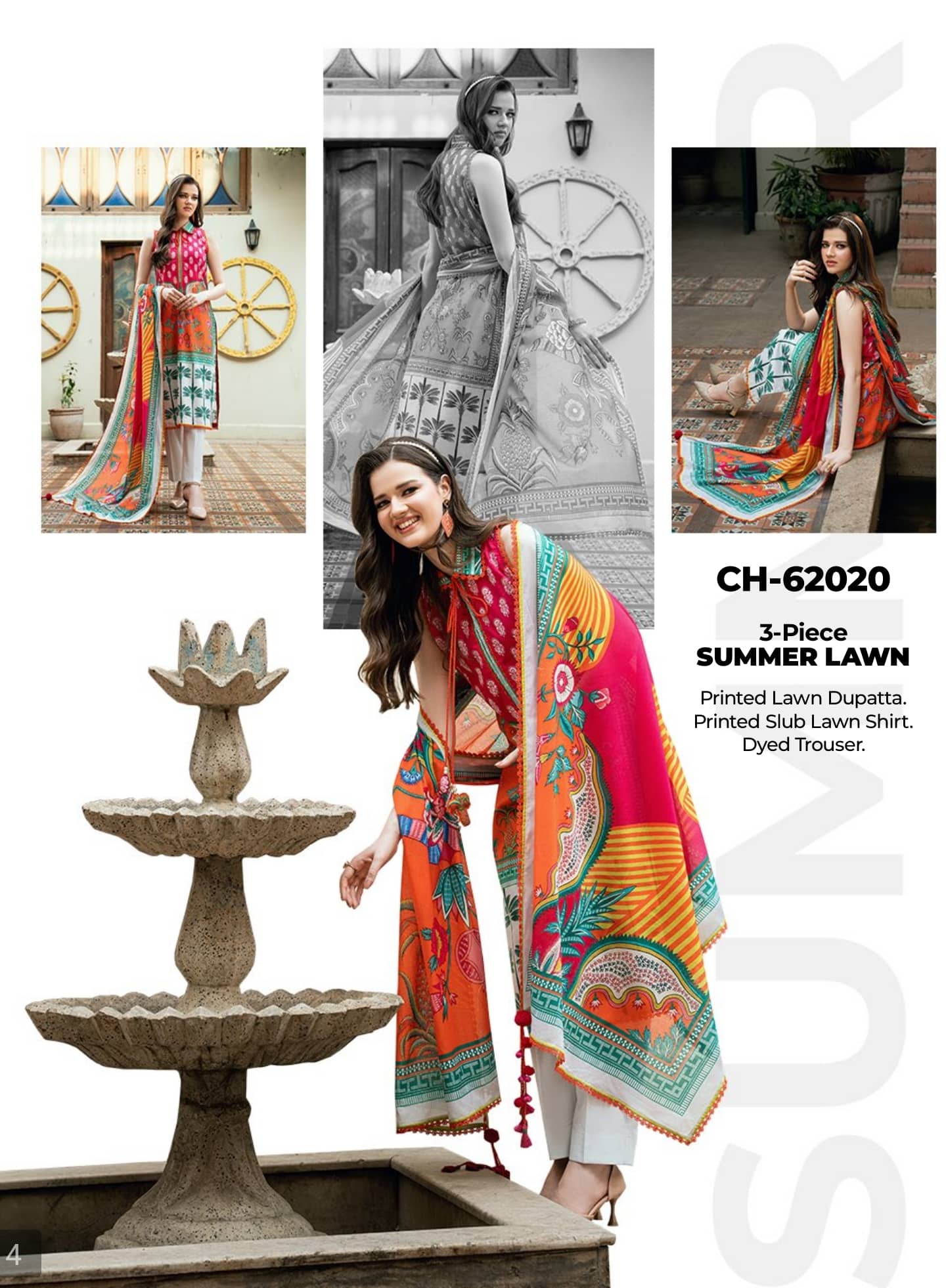 Gul Ahmed Desert Rose Lawn 26/CH62020