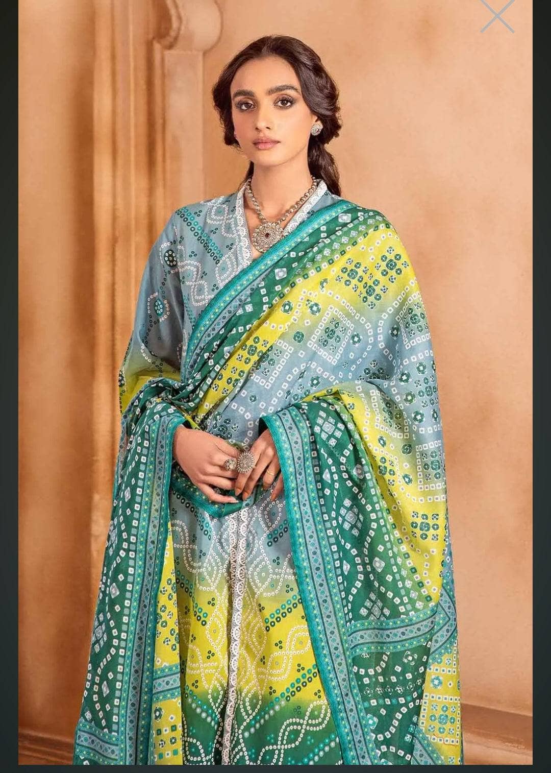 Restocked/Gul Ahmed Chunari Lawn 23/CL32097B