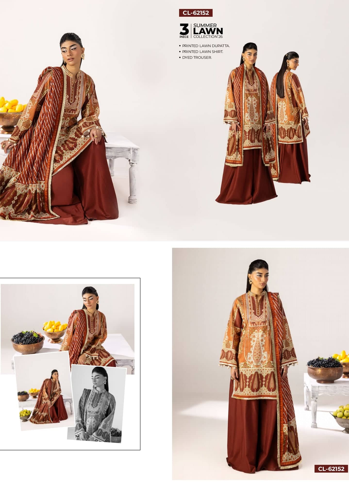 Restocked/Gul Ahmed Heritage Collection 26/CL 62152