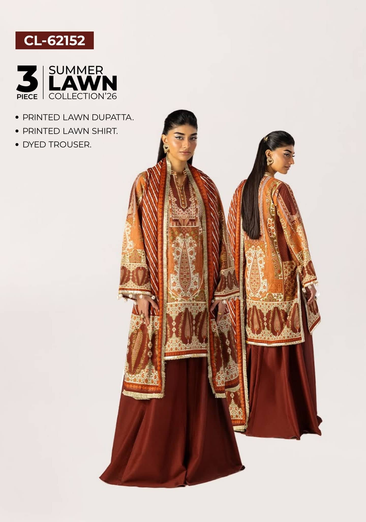 Restocked/Gul Ahmed Heritage Collection 26/CL 62152