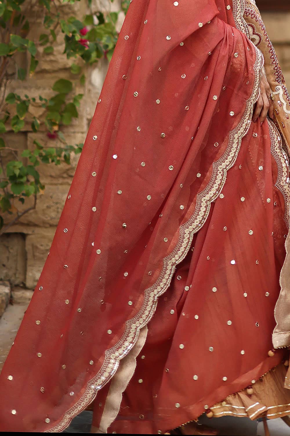 Gul Ahmed Luxury Eid 26/FE 62030/Embroideried Dupatta