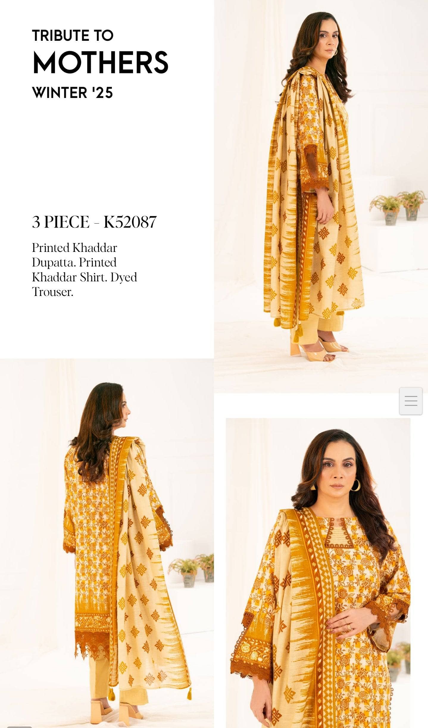 Gul Ahmed Mother's Collection/Fall Khaddar/K 52087