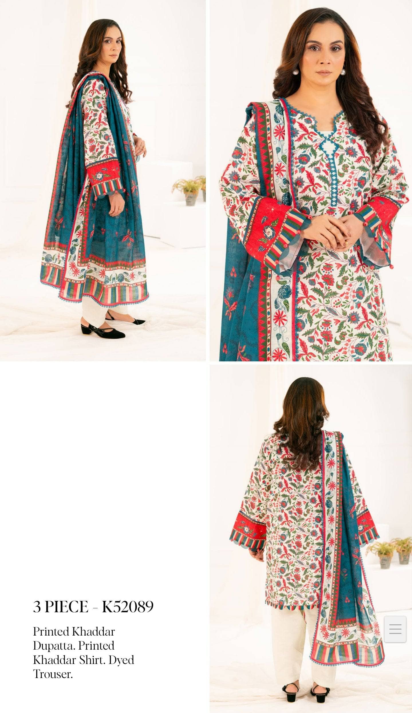 Gul Ahmed Mother's Collection/Fall Khaddar/K 52089