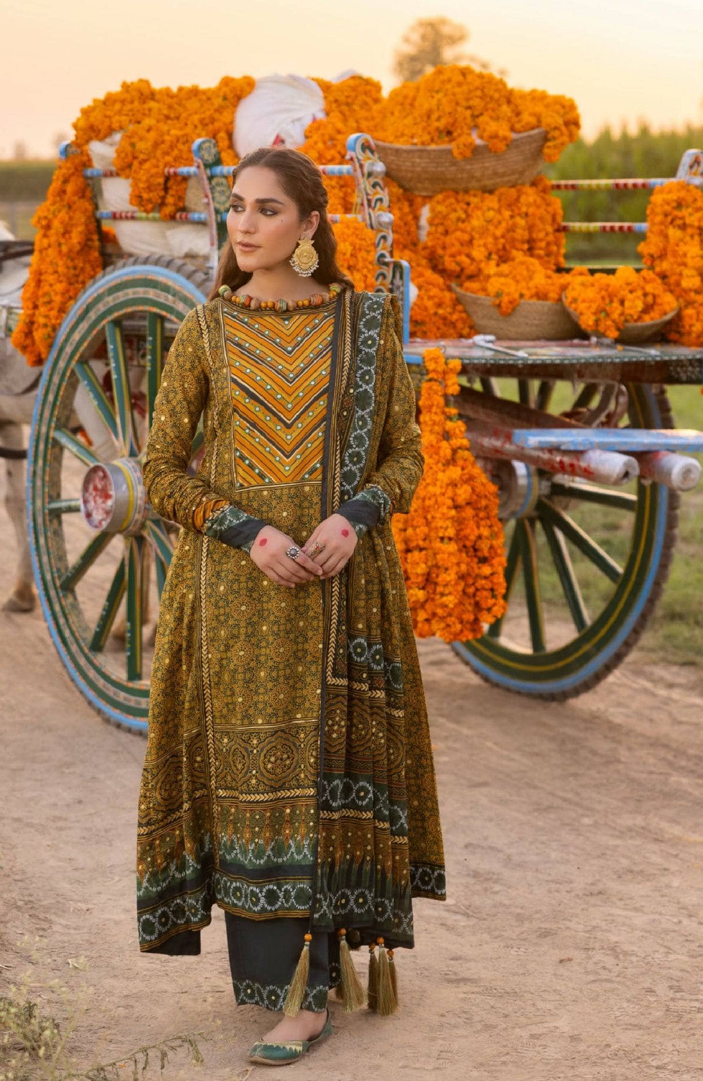 Restocked/Gul Ahmed Ajrak Collection 25/CL52631