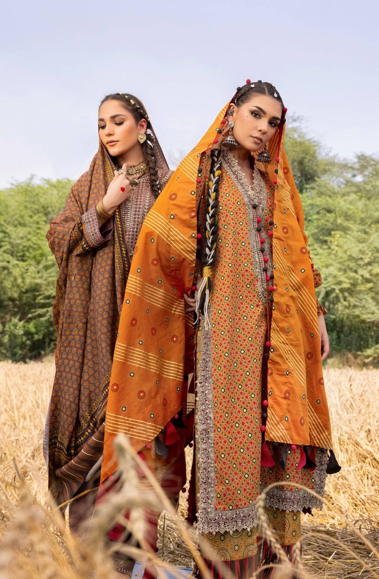Restocked/Gul Ahmed Ajrak Collection 25/SP52073
