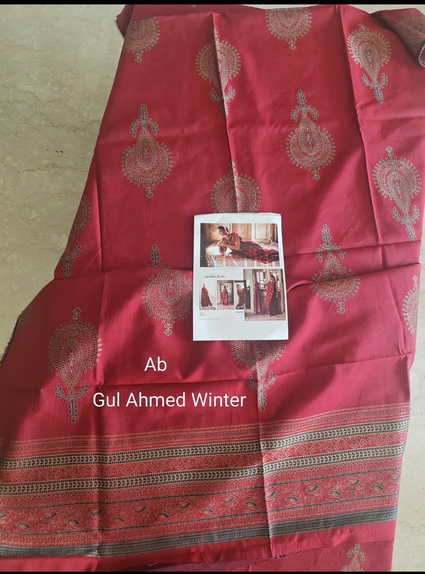 Gul Ahmed open pics Open Pic/Gul Ahmed Luxe Winter/MJ52038/Jacquard Shawl