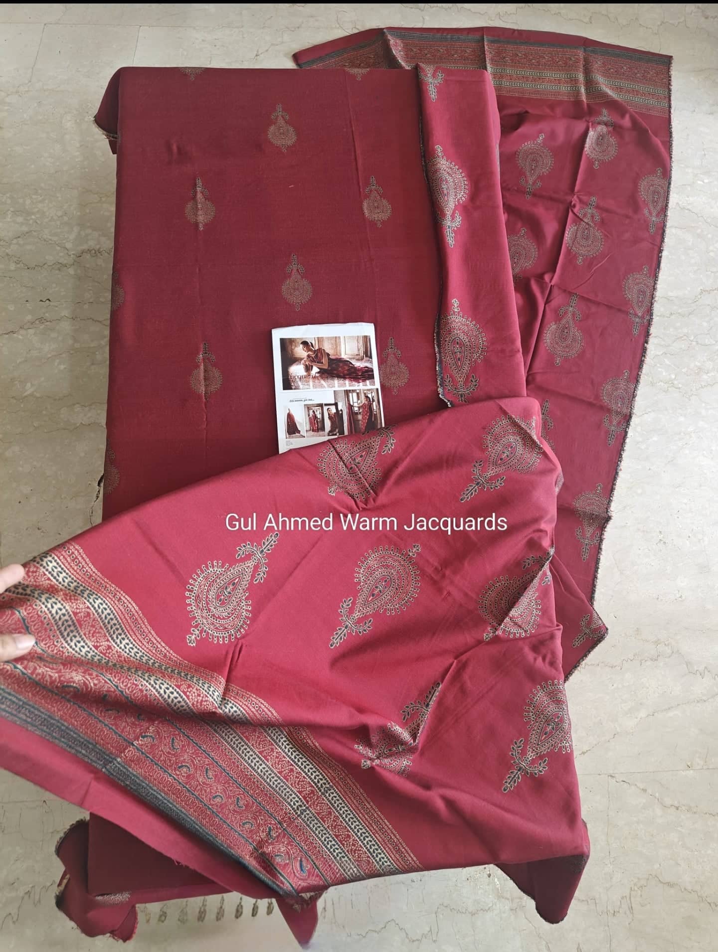 Gul Ahmed open pics Open Pic/Gul Ahmed Luxe Winter/MJ52038/Jacquard Shawl