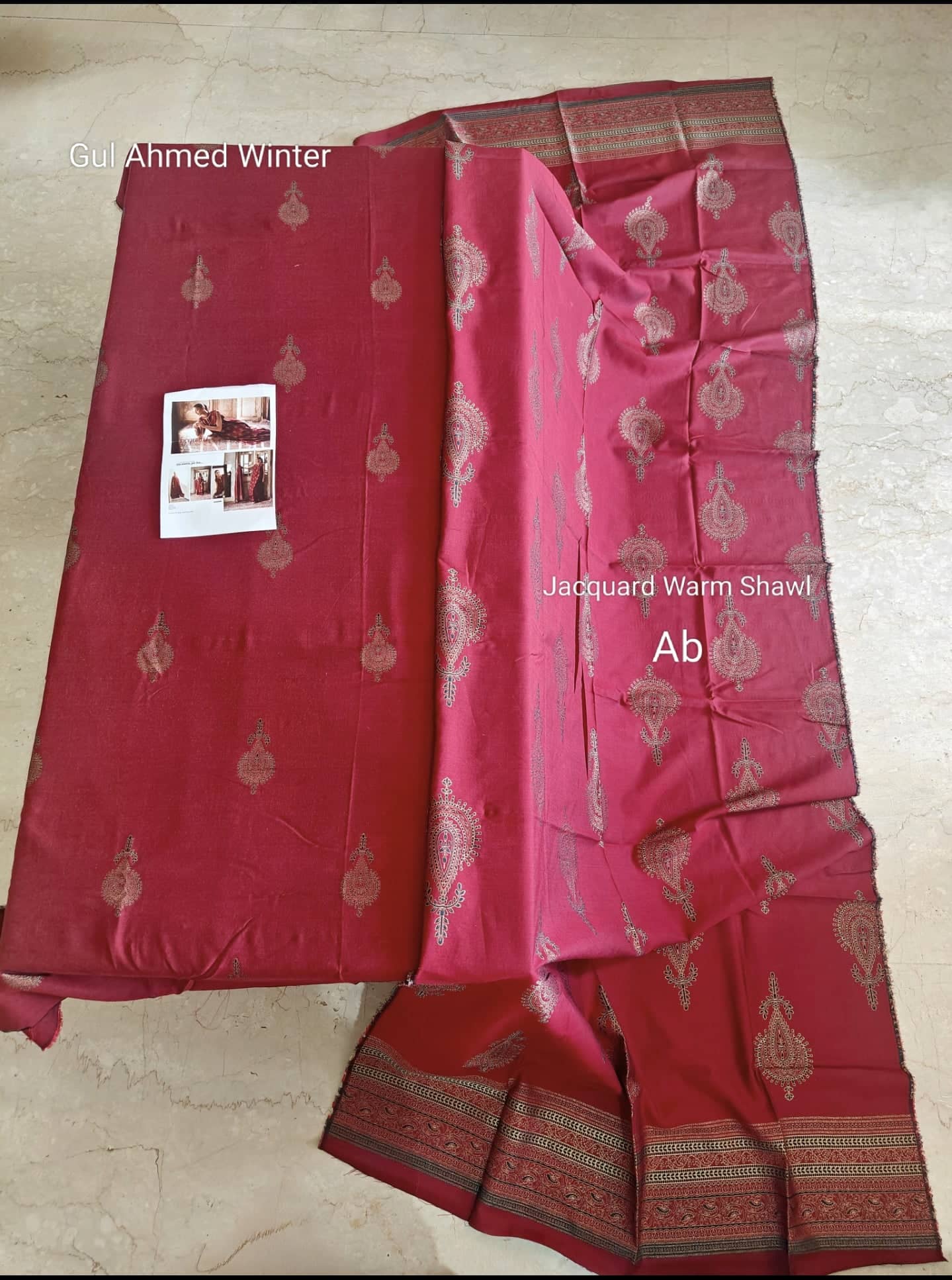 Gul Ahmed open pics Open Pic/Gul Ahmed Luxe Winter/MJ52038/Jacquard Shawl