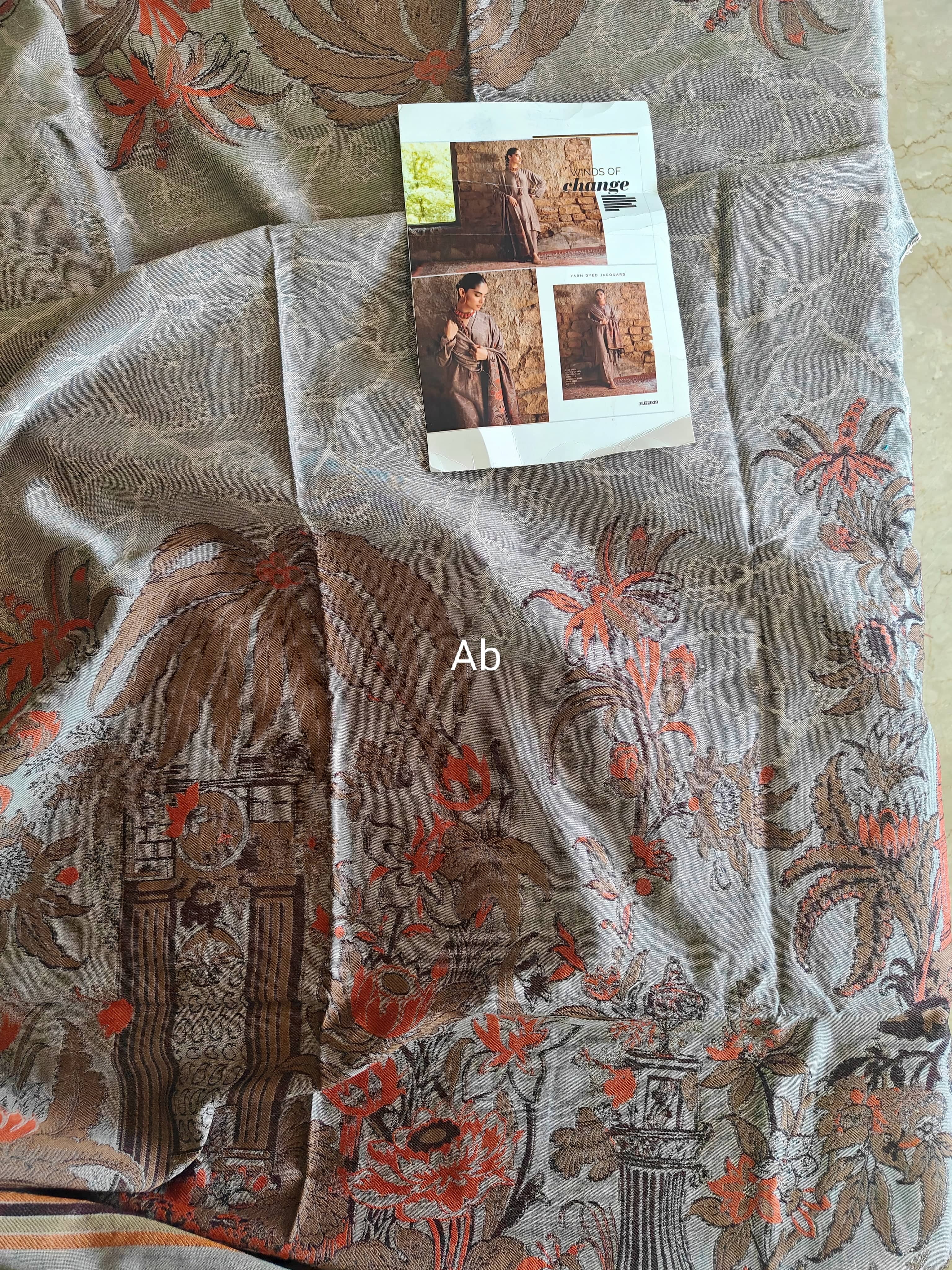 Gul Ahmed open pics Open Pic/Gul Ahmed Luxe WinterMJ 52039/Jacquard Shawl