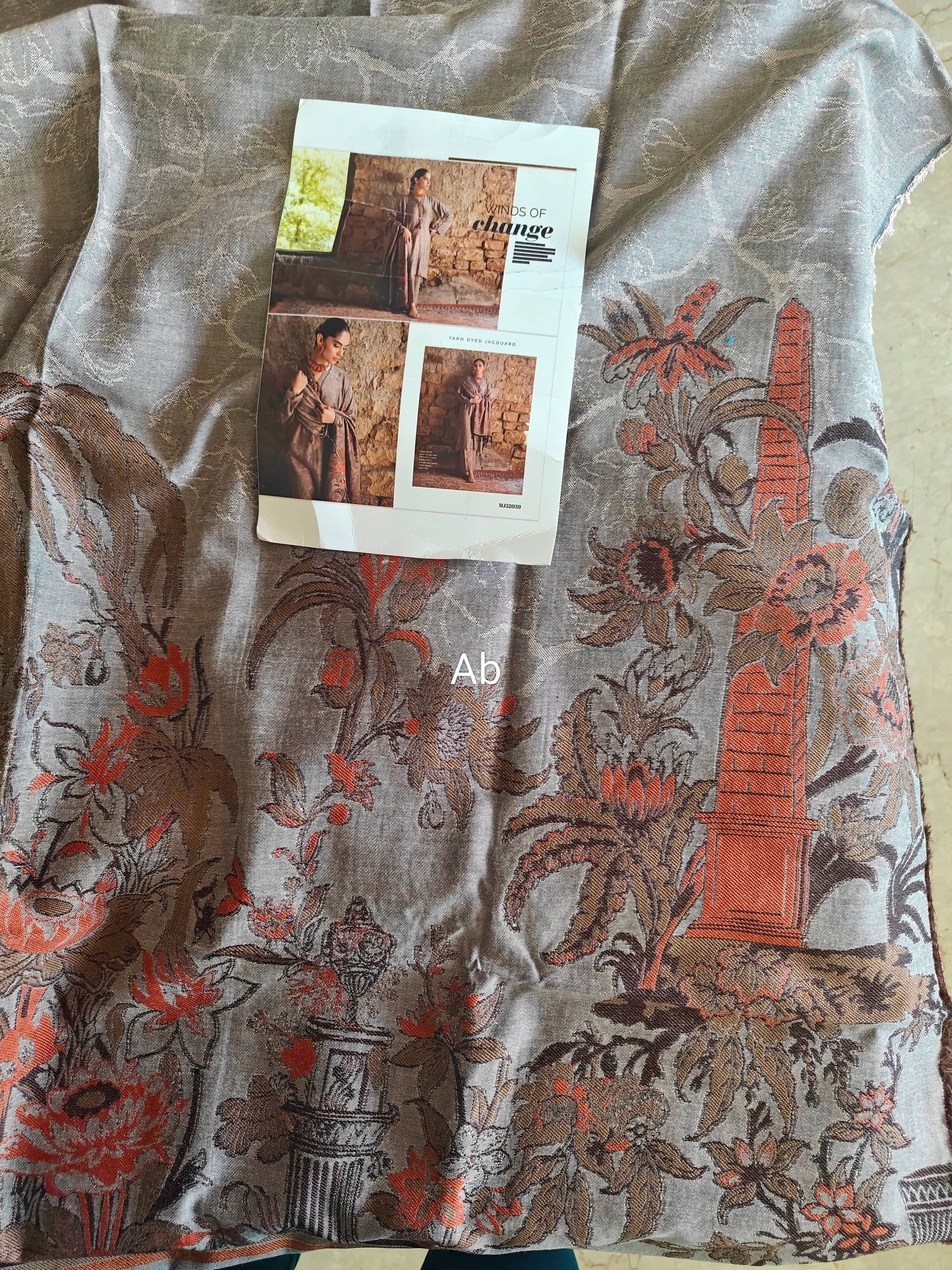 Gul Ahmed open pics Open Pic/Gul Ahmed Luxe WinterMJ 52039/Jacquard Shawl