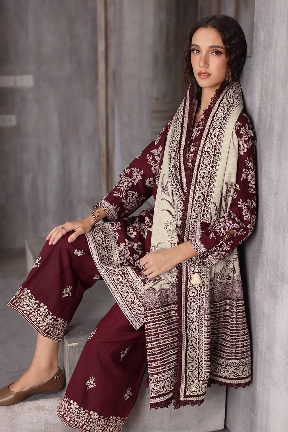 Gul Ahmed Arctic Aura/Khaddar/K 62058