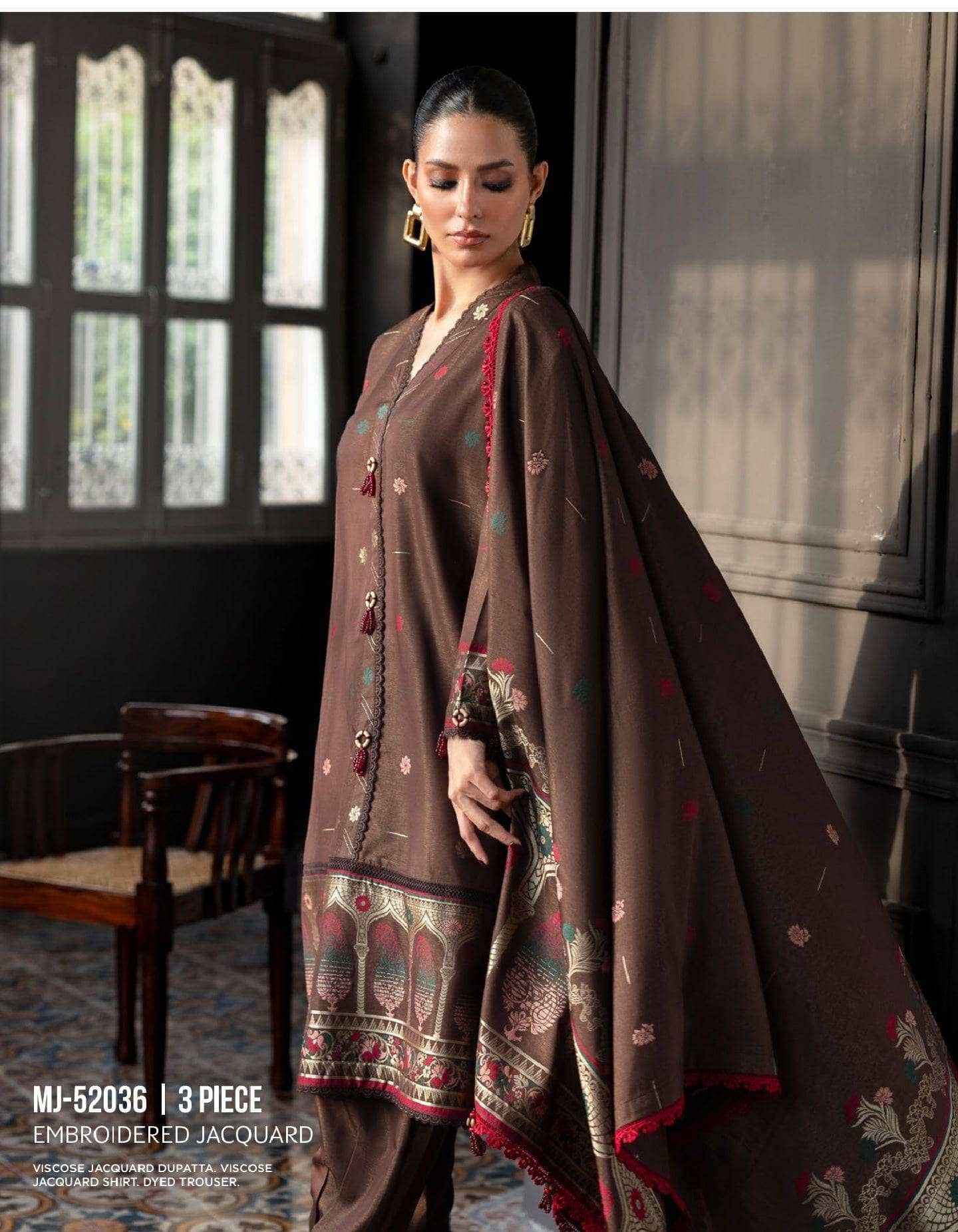 Gul Ahmed Heer Winter Luxury/MJ 52036/Jacquard