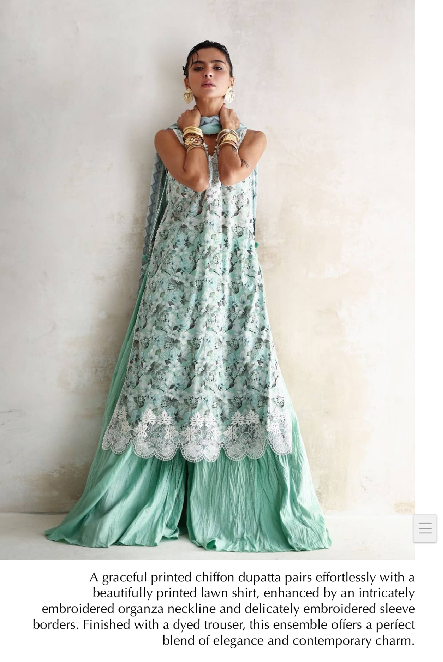 Gul Ahmed Luxe Summer/Azure Jade/BM62069