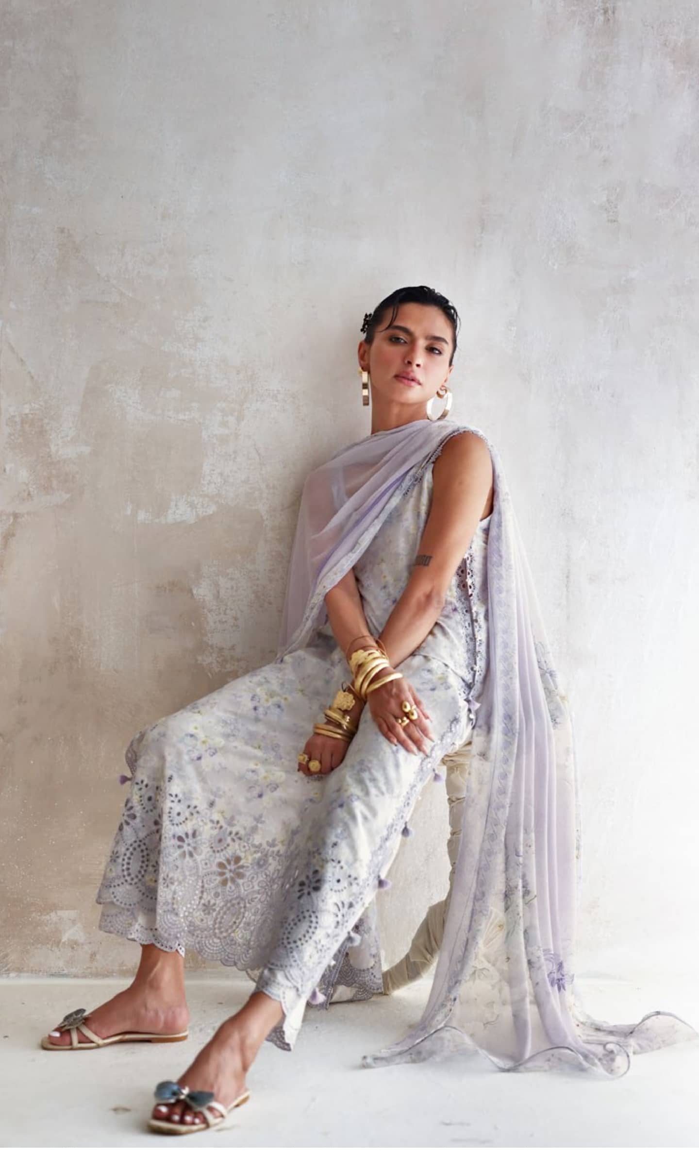 Gul Ahmed Luxe Summer/Bluebell Grace/BM62062
