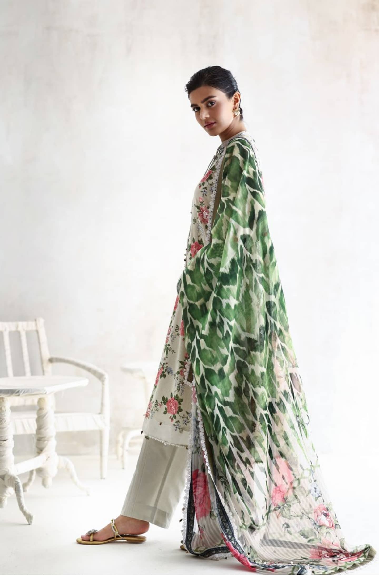 Gul Ahmed Luxe Summer/Emeraude Orchid/BM62036