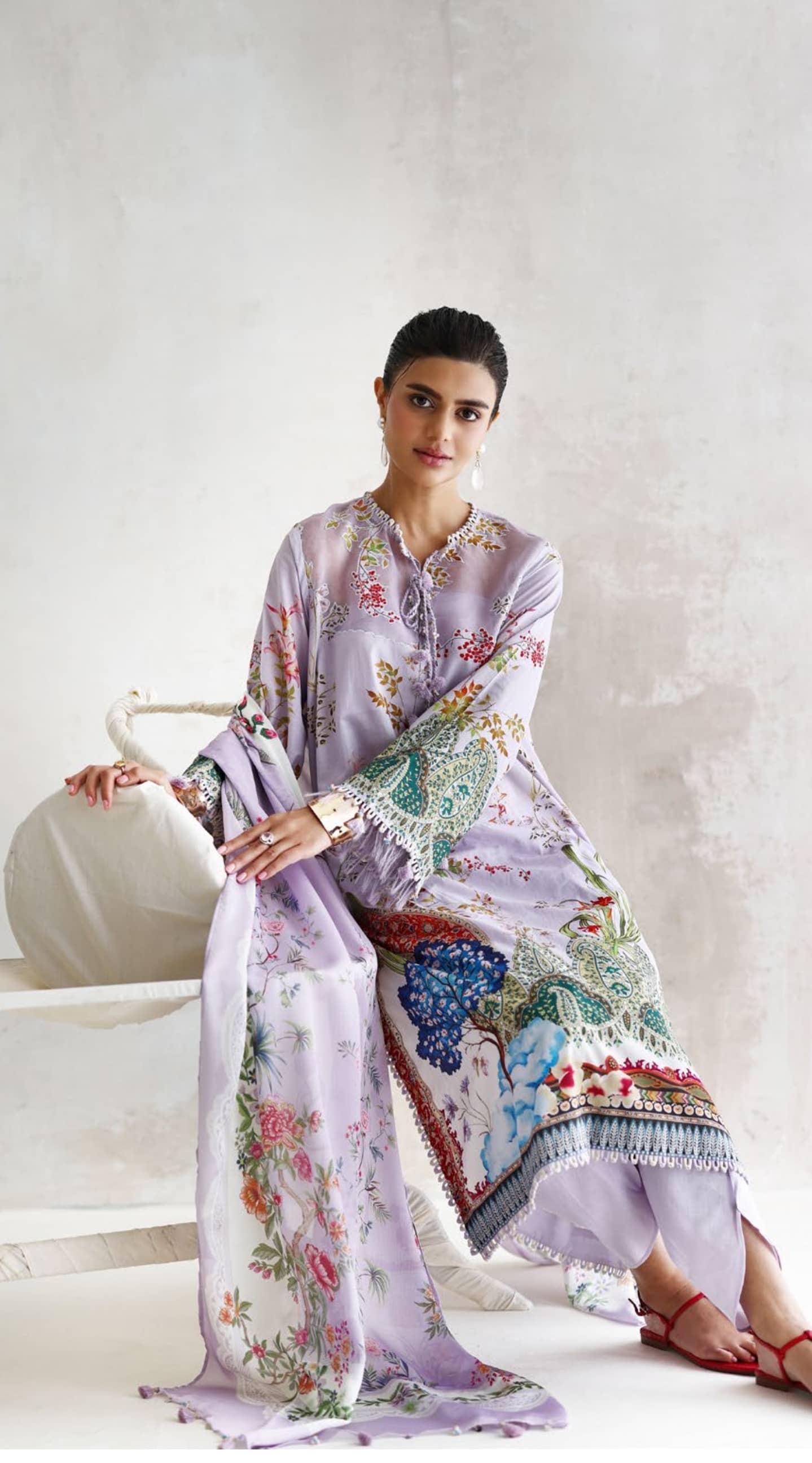 Gul Ahmed Luxe Summer/Lilac Eclat/S62018