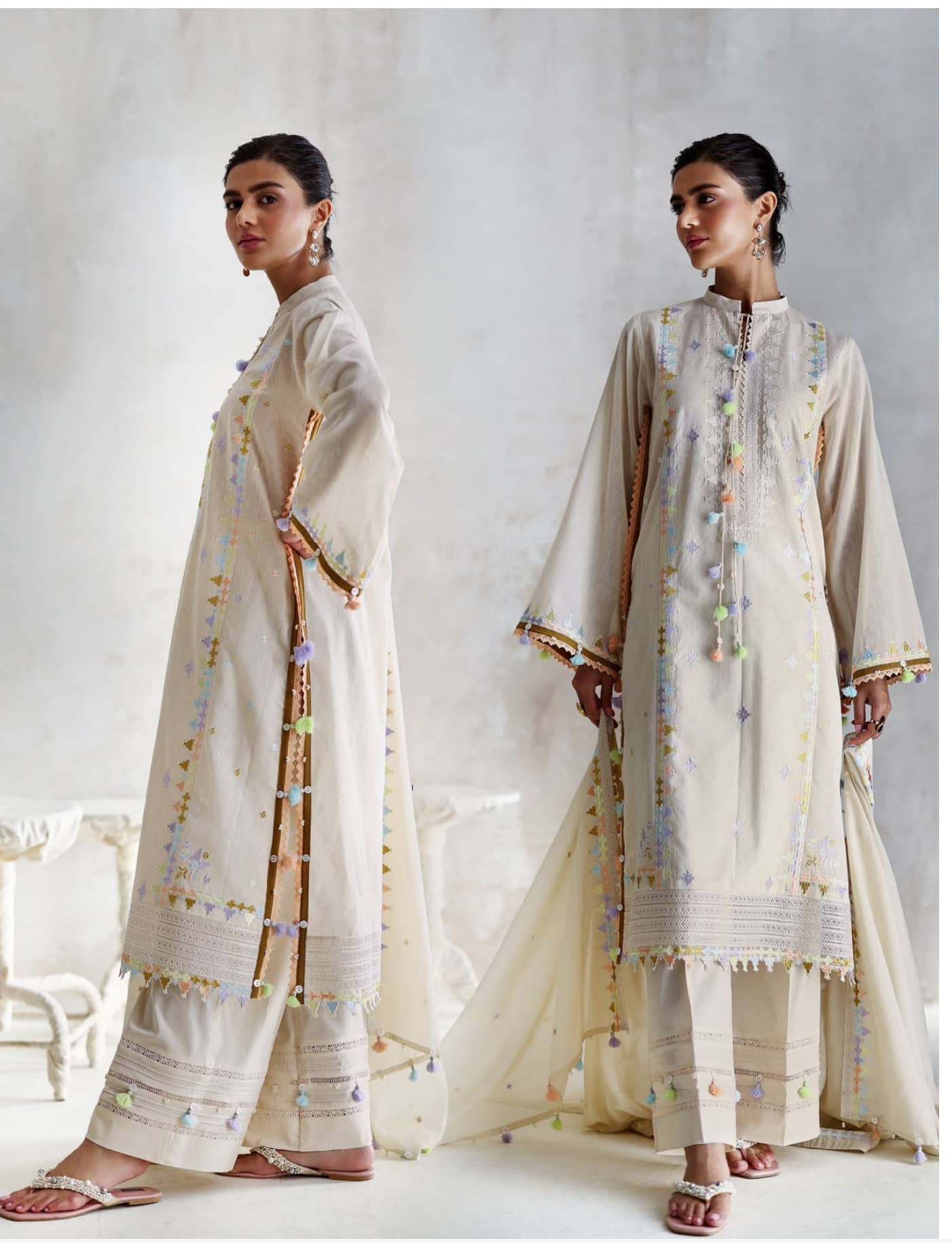 Gul Ahmed Luxe Summer/Pearl Gardenia/SP52084