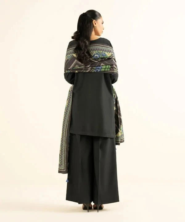 Sapphire Fall Winter 25/Embroidered Raw Silk Suit/U3FELX25V847
