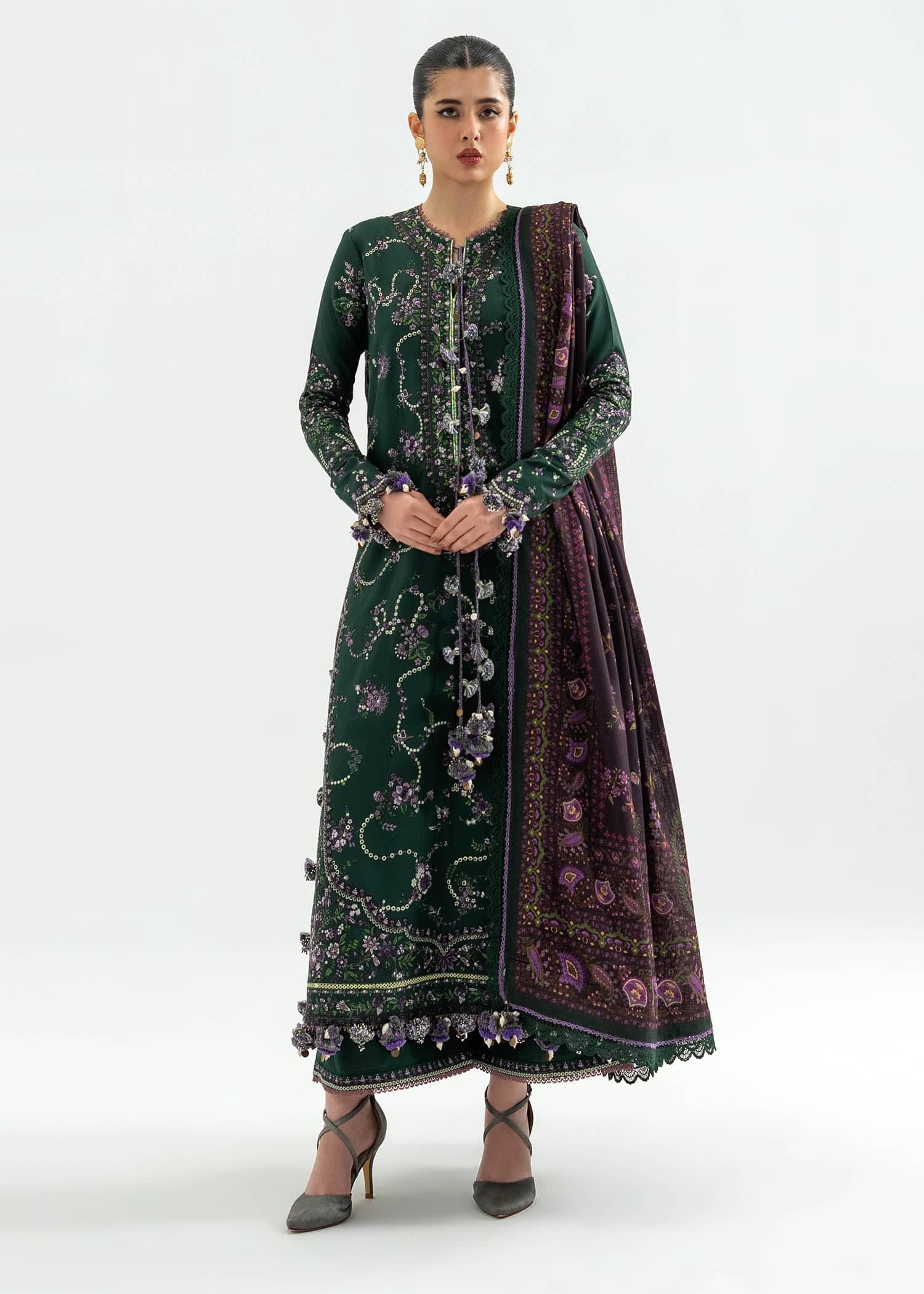 Hussain Rehar Khaddar Winter Pakistani Suits Hussain Rehar Khaddar 25/Gulbasi