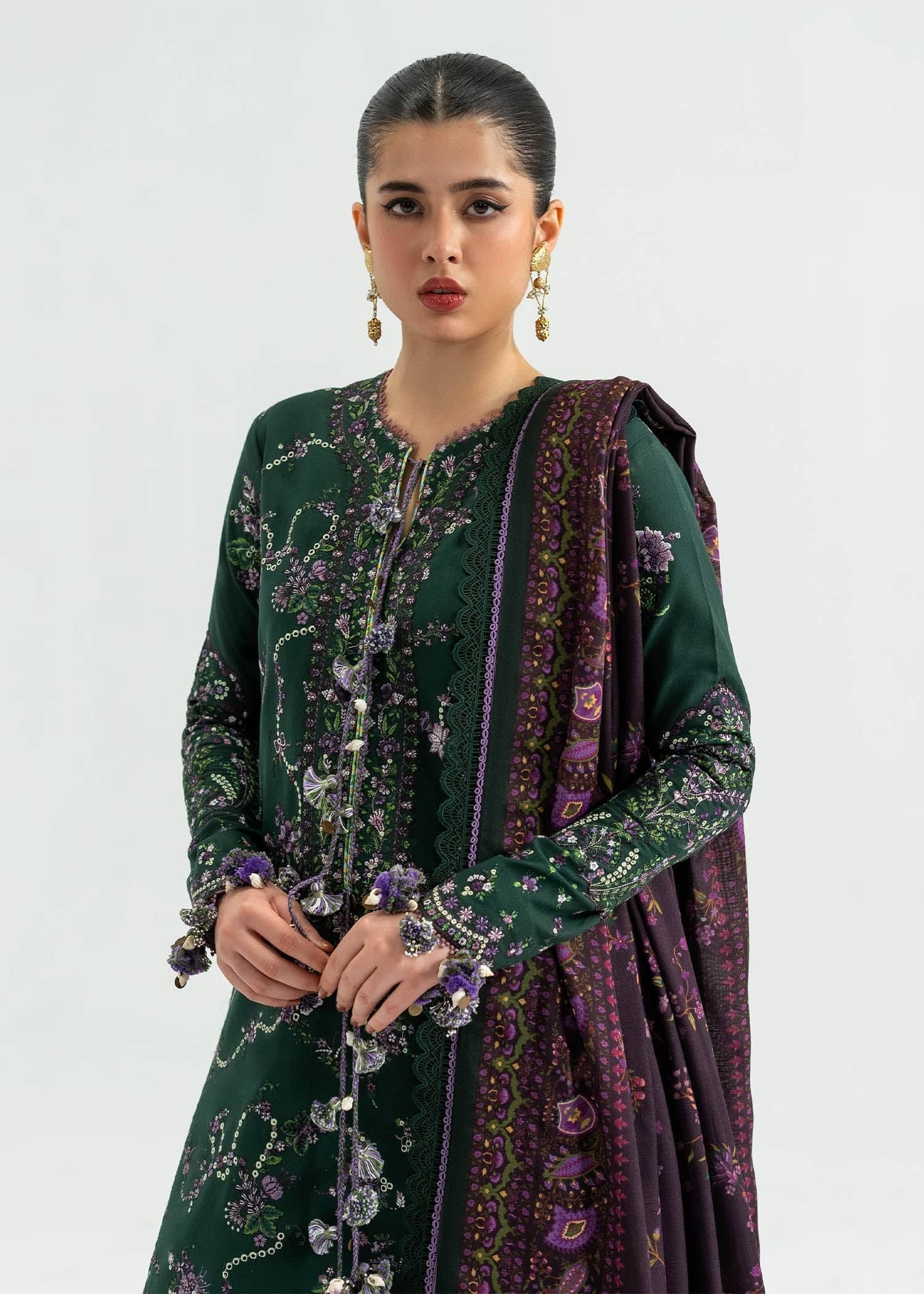 Hussain Rehar Khaddar Winter Pakistani Suits Hussain Rehar Khaddar 25/Gulbasi