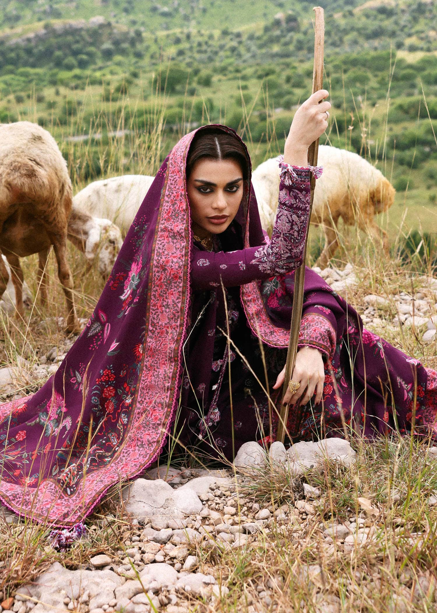 Hussain Rehar Khaddar Winter Pakistani Suits Hussain Rehar Khaddar 25/Jamni