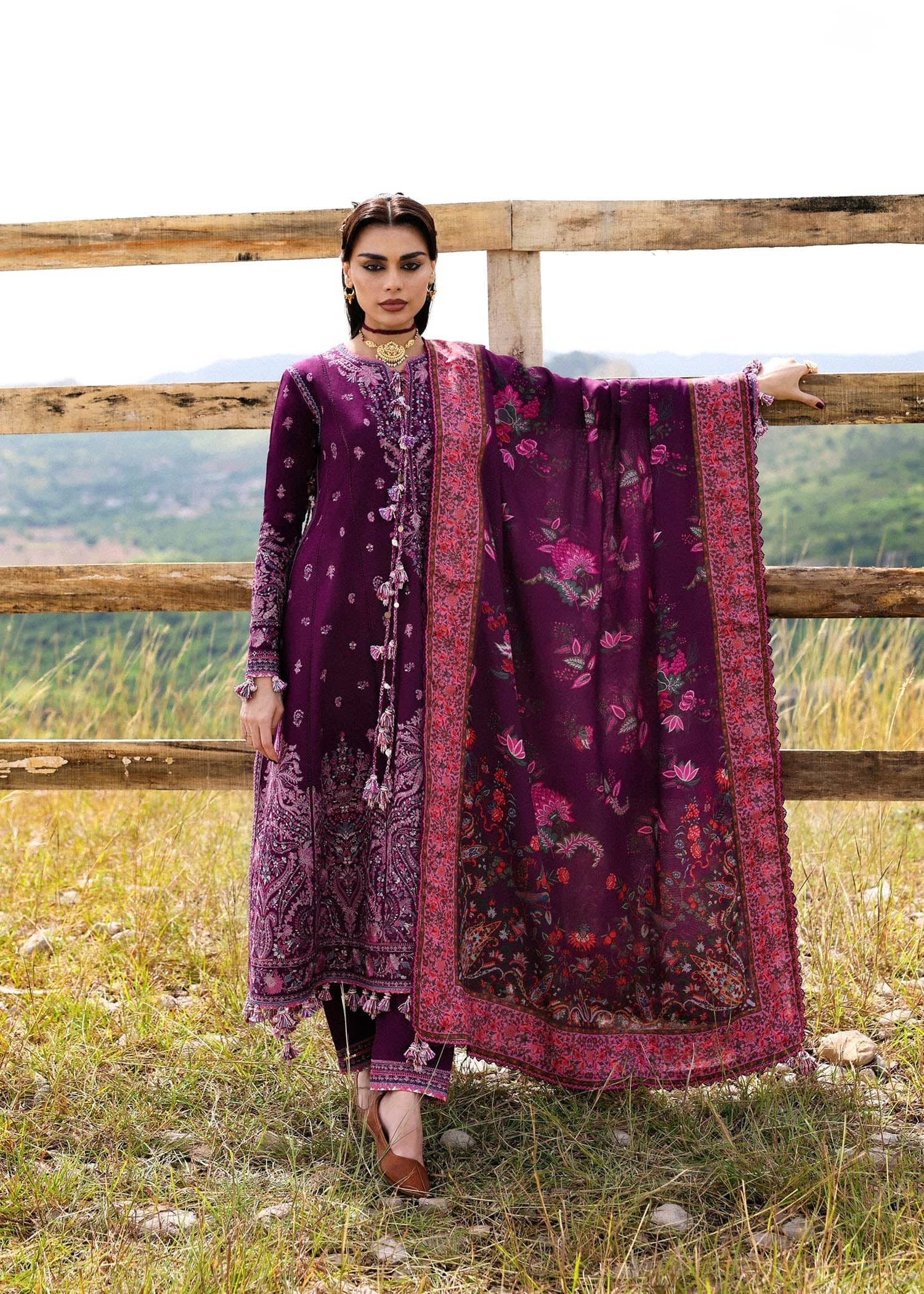 Hussain Rehar Khaddar Winter Pakistani Suits Hussain Rehar Khaddar 25/Jamni