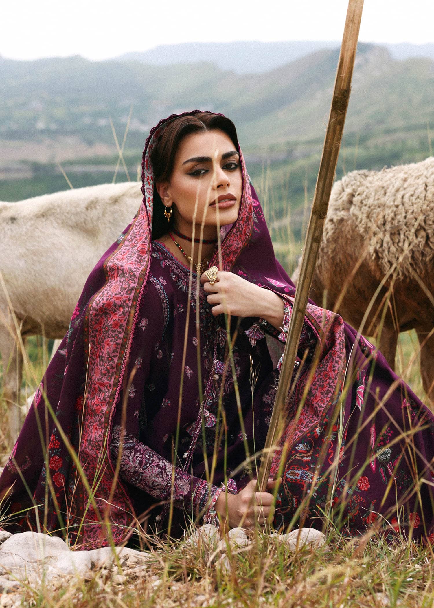 Hussain Rehar Khaddar Winter Pakistani Suits Hussain Rehar Khaddar 25/Jamni