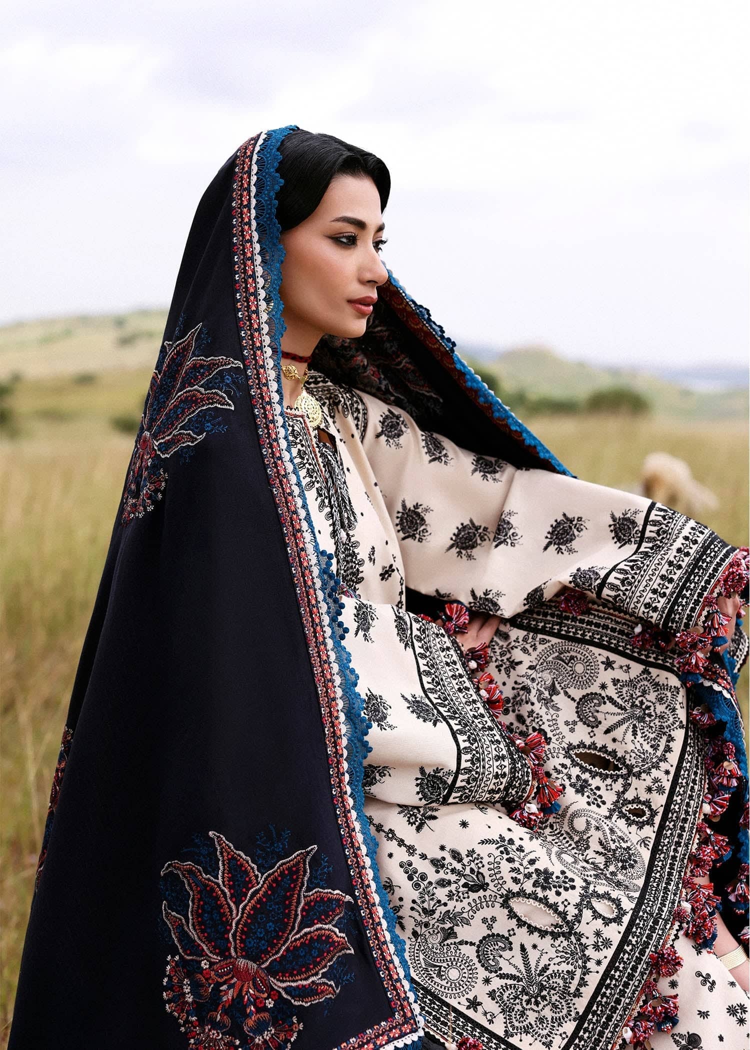 Hussain Rehar Khaddar Winter Pakistani Suits Hussain Rehar Khaddar/Dhanak