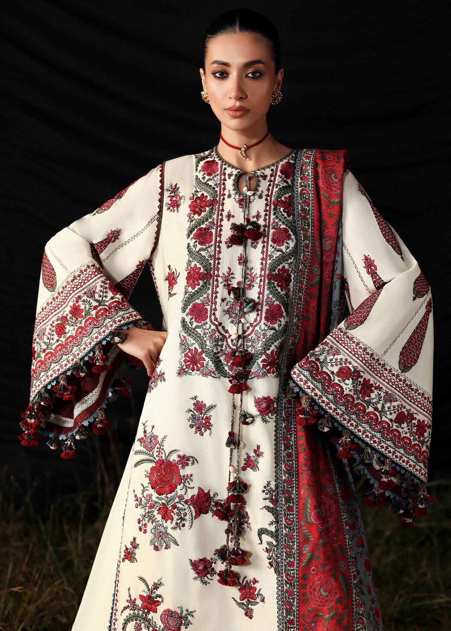 Hussain Rehar Khaddar Winter Pakistani Suits Restocked/Hussain Rehar Khaddar 25/Gulban