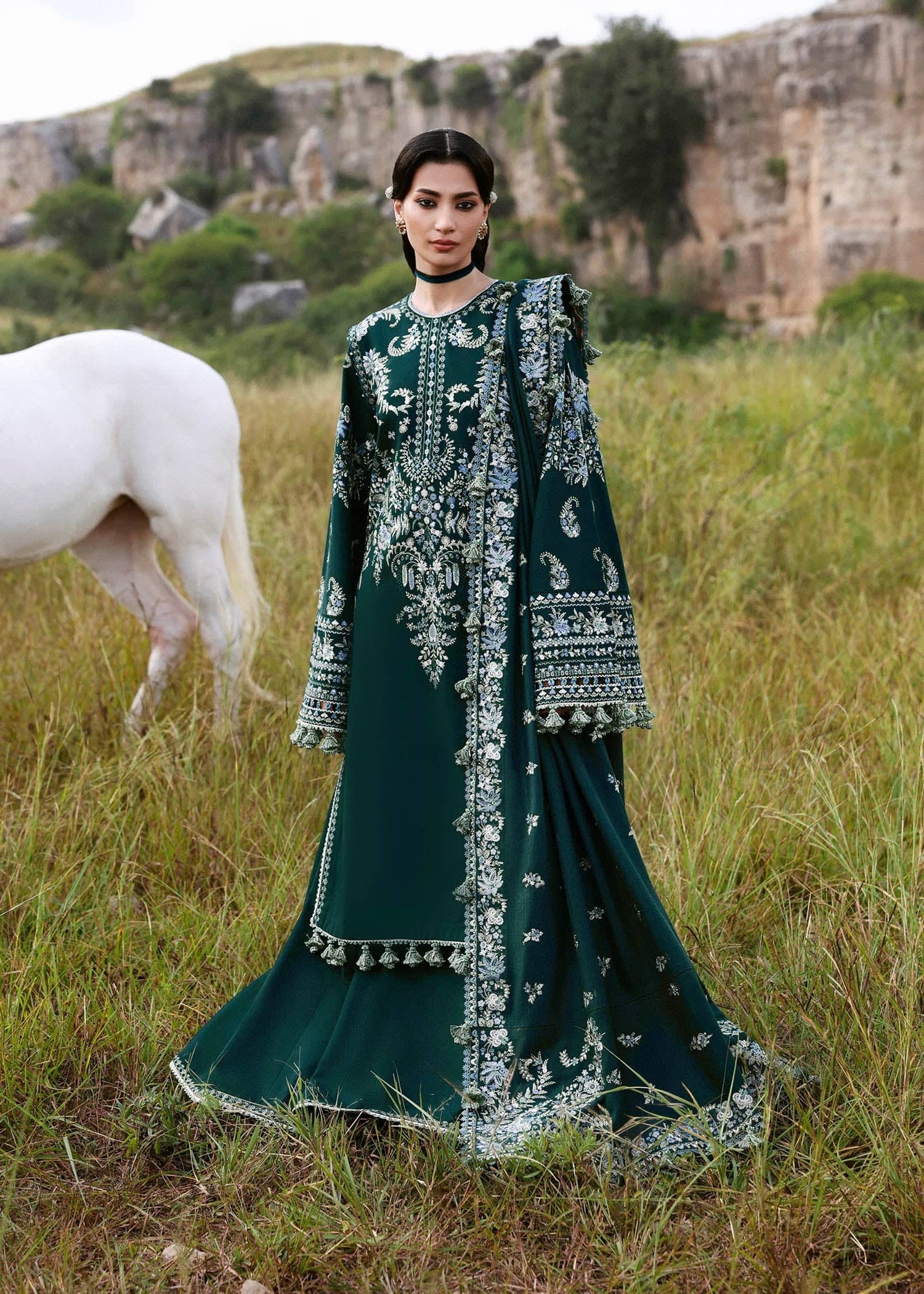 Hussain Rehar Khaddar Winter Pakistani Suits Restocked/Hussain Rehar Khaddar 25/Johar