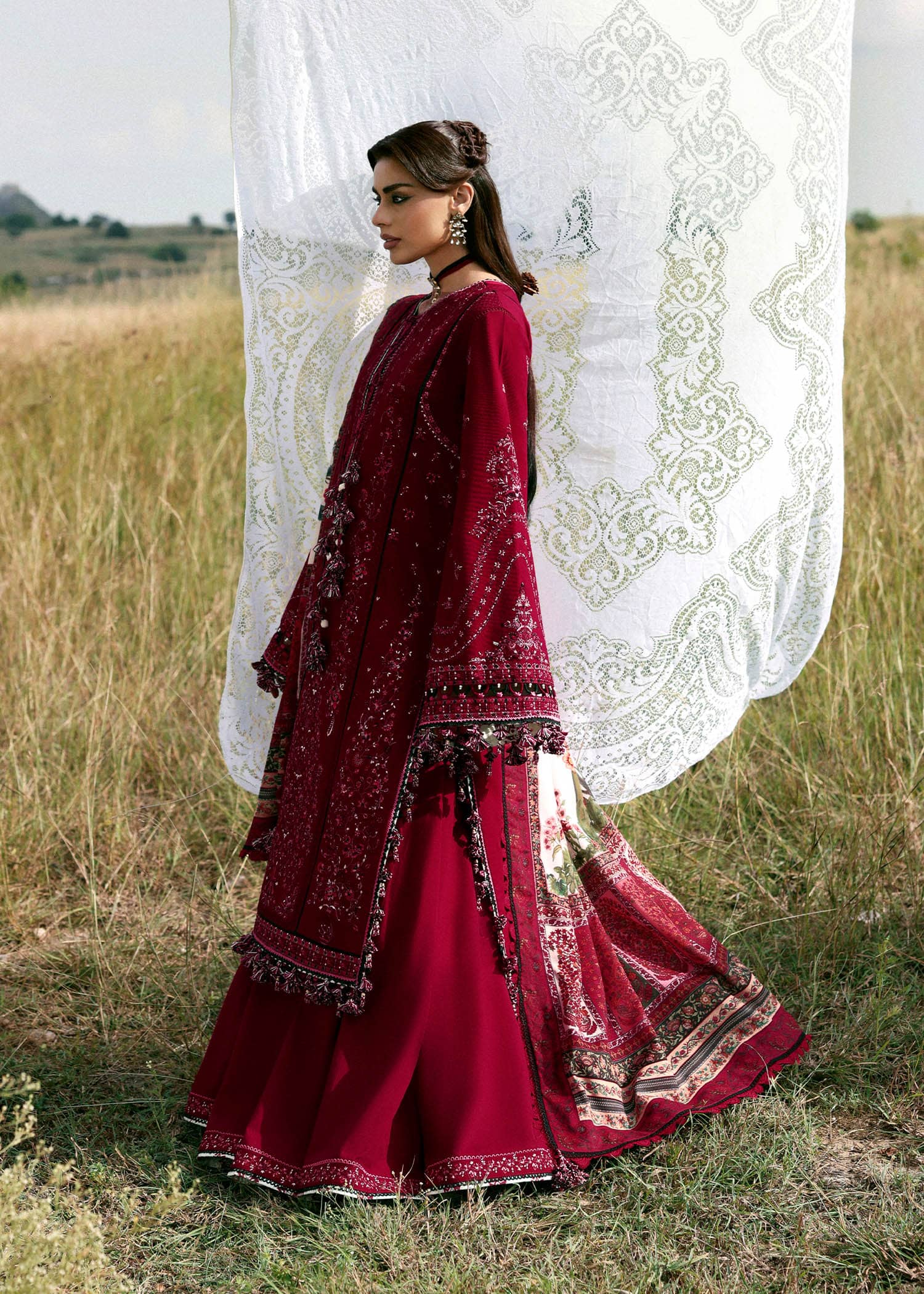 Hussain Rehar Khaddar Winter Pakistani Suits Restocked/Hussain Rehar Khaddar 25/Mahrani