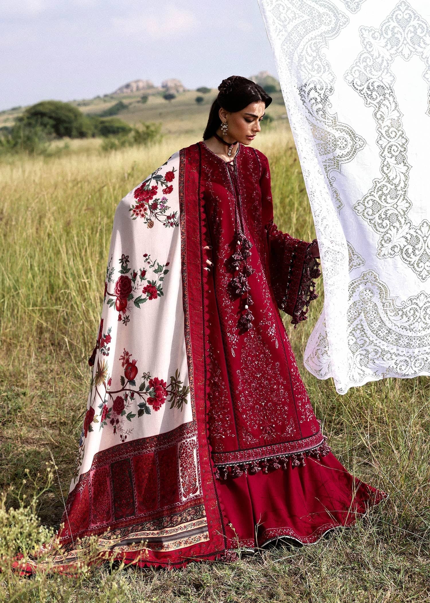 Hussain Rehar Khaddar Winter Pakistani Suits Restocked/Hussain Rehar Khaddar 25/Mahrani