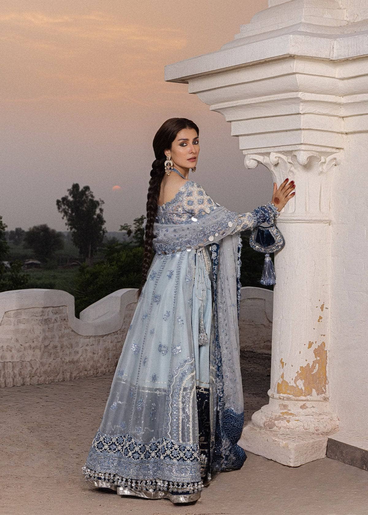 Hussain Rehar Doll House Wedding/Mehtab/Ice Blue