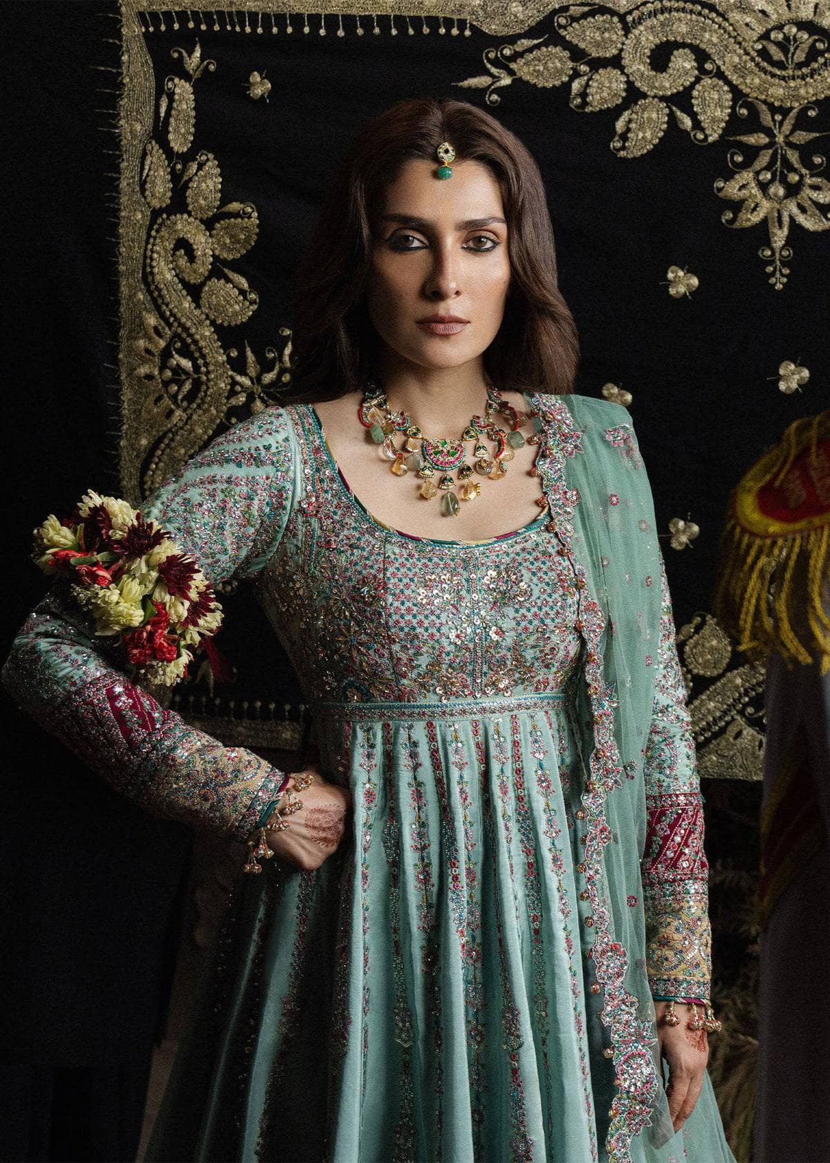 Hussain Rehar Doll House Wedding/Zeenat/Aqua Blue