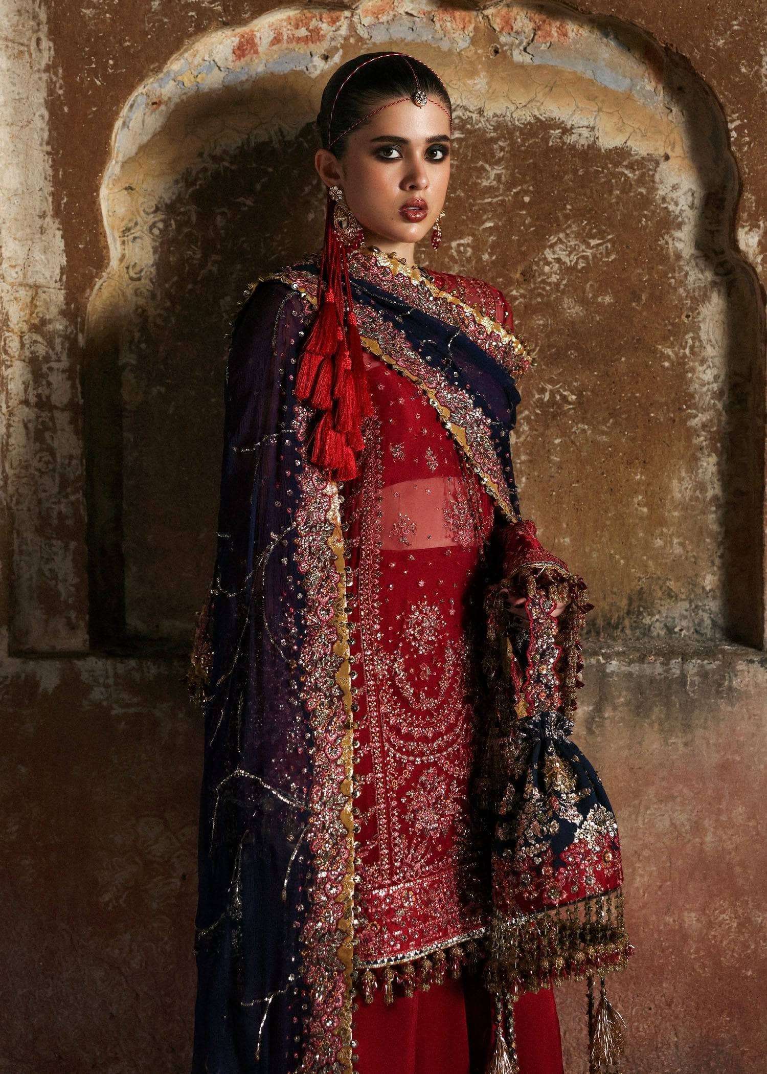 Hussain Rehar Massarrat Wedding/Shahrbano/Cherry Red