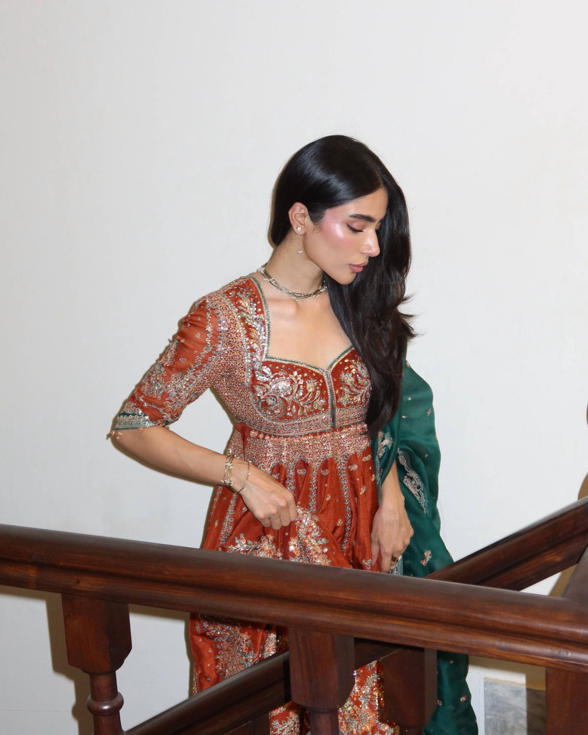 Spotted in Hussain Rehar Doll House Wedding/Zarin/Rust Orange