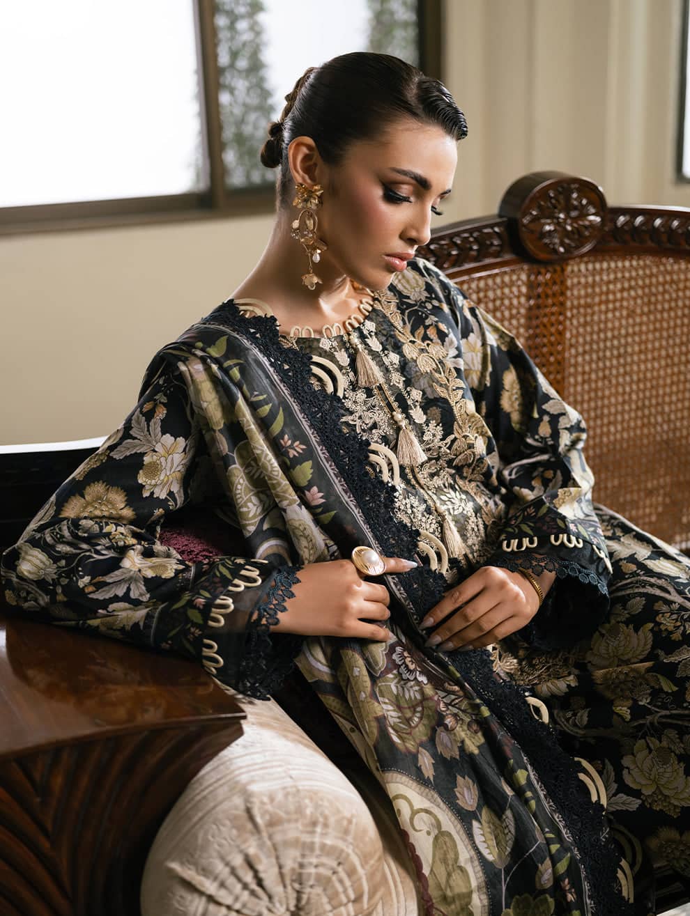 Jade Florence/Terracotta/Silk Dupatta