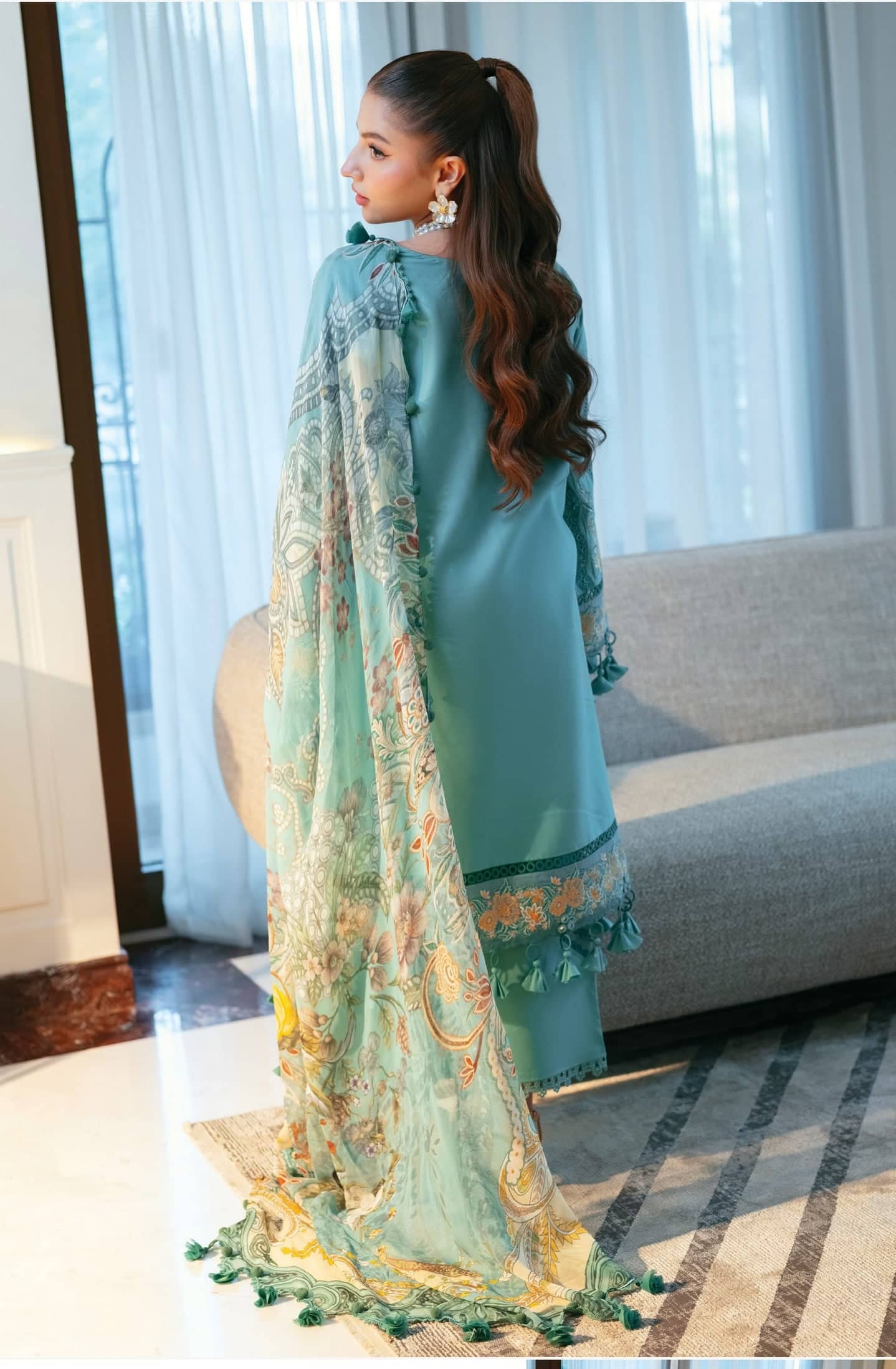 Restocked/Jade Ombre Starlet Lawn