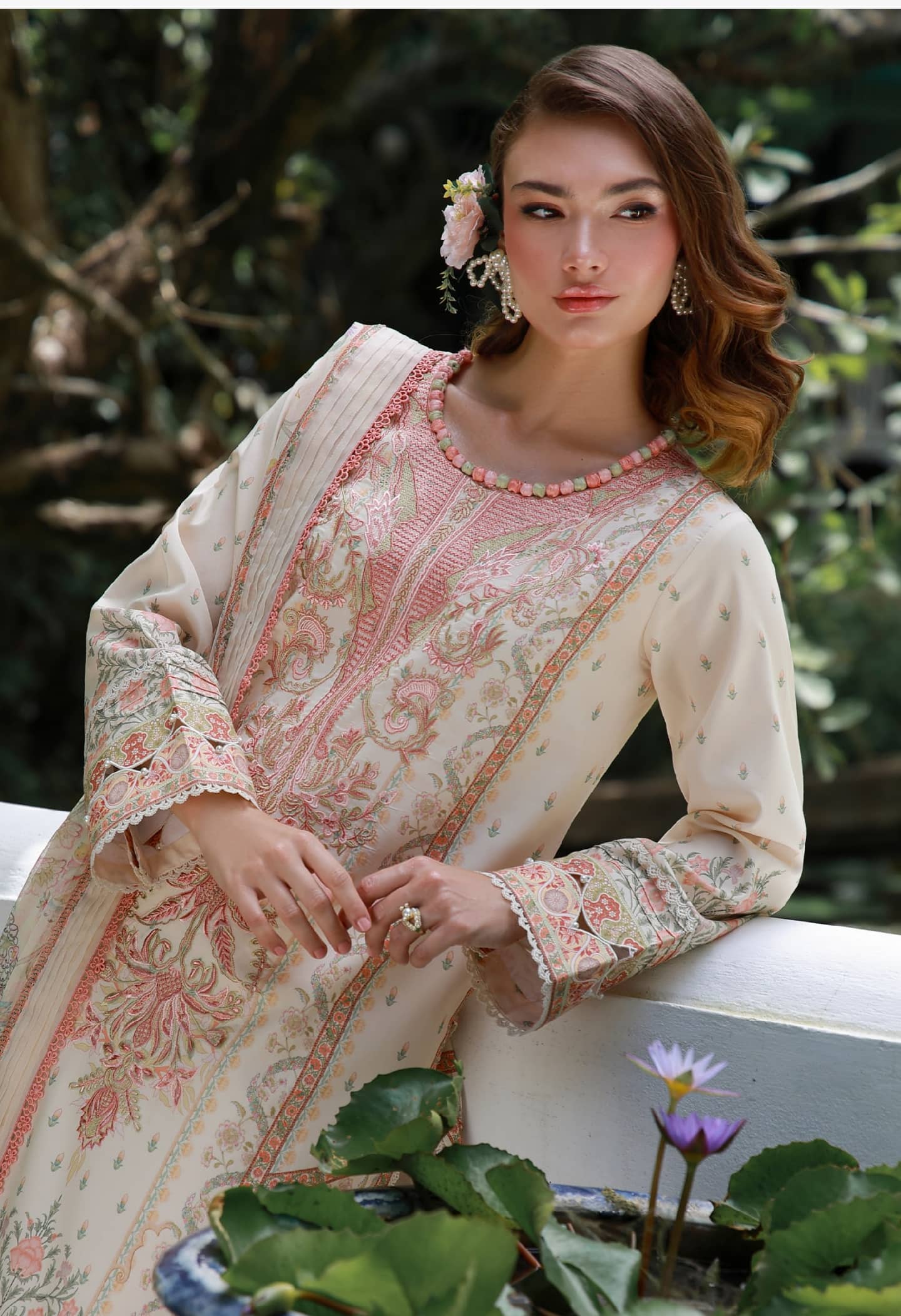 Jade Urbane Embroideried Lawn 26/Camellia