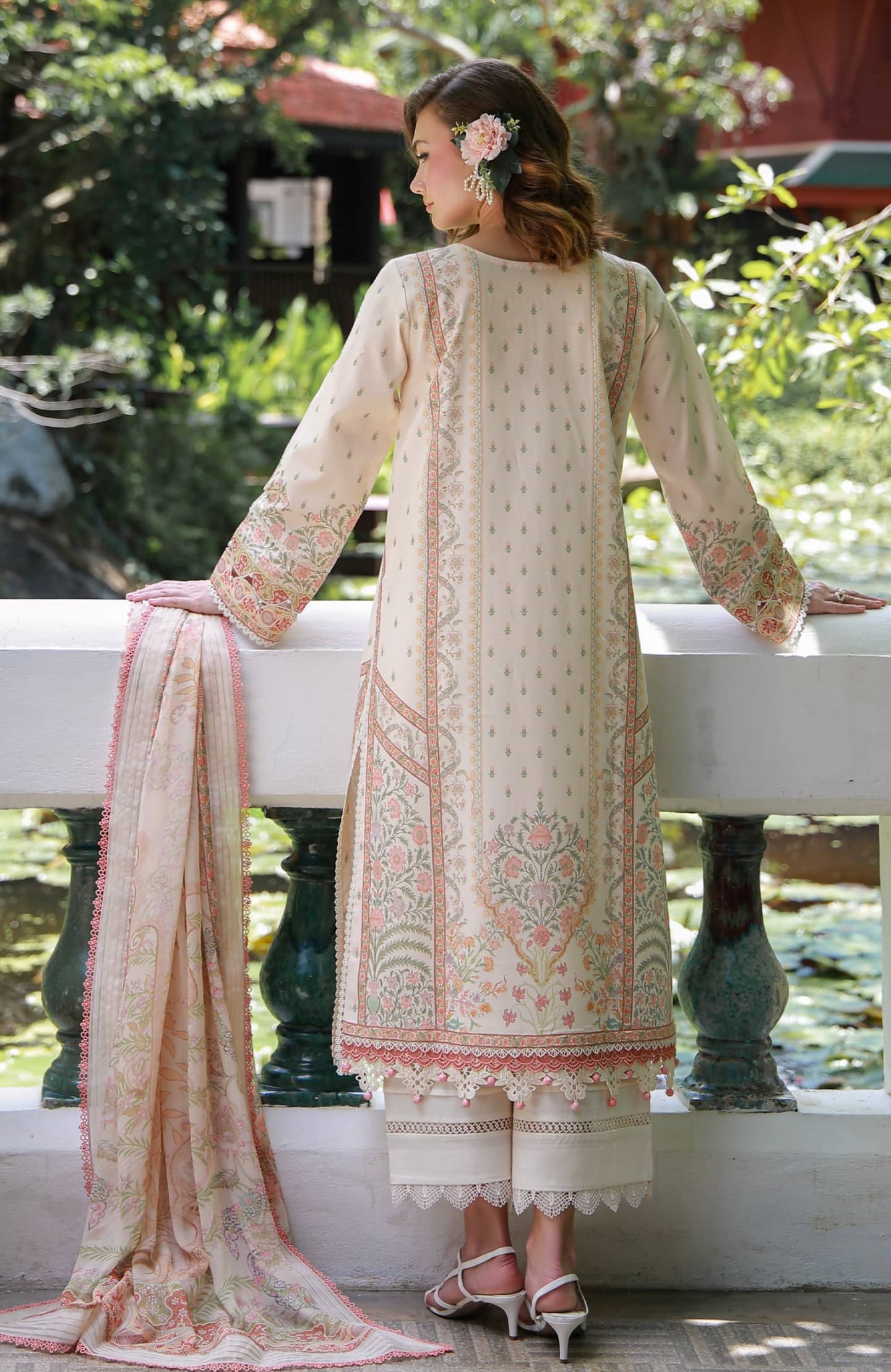 Jade Urbane Embroideried Lawn 26/Camellia