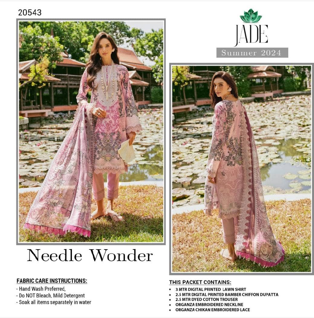 Jade Luxury Lawn Brands Jade Needle Wonder 24