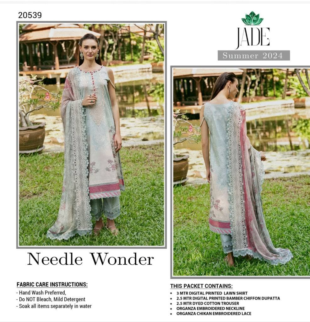 Jade Luxury Lawn Brands Jade Needle Wonder 24