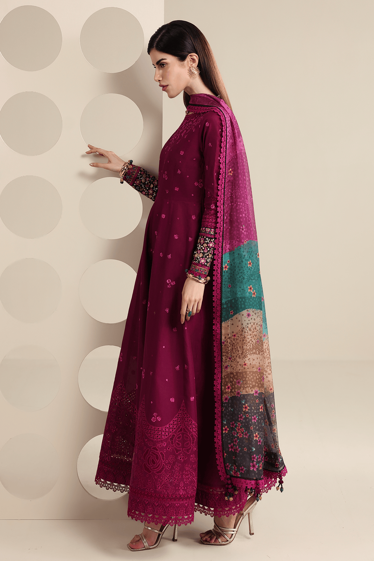 Jazmin Iris Lawn 26/D 02/Silk Dupatta