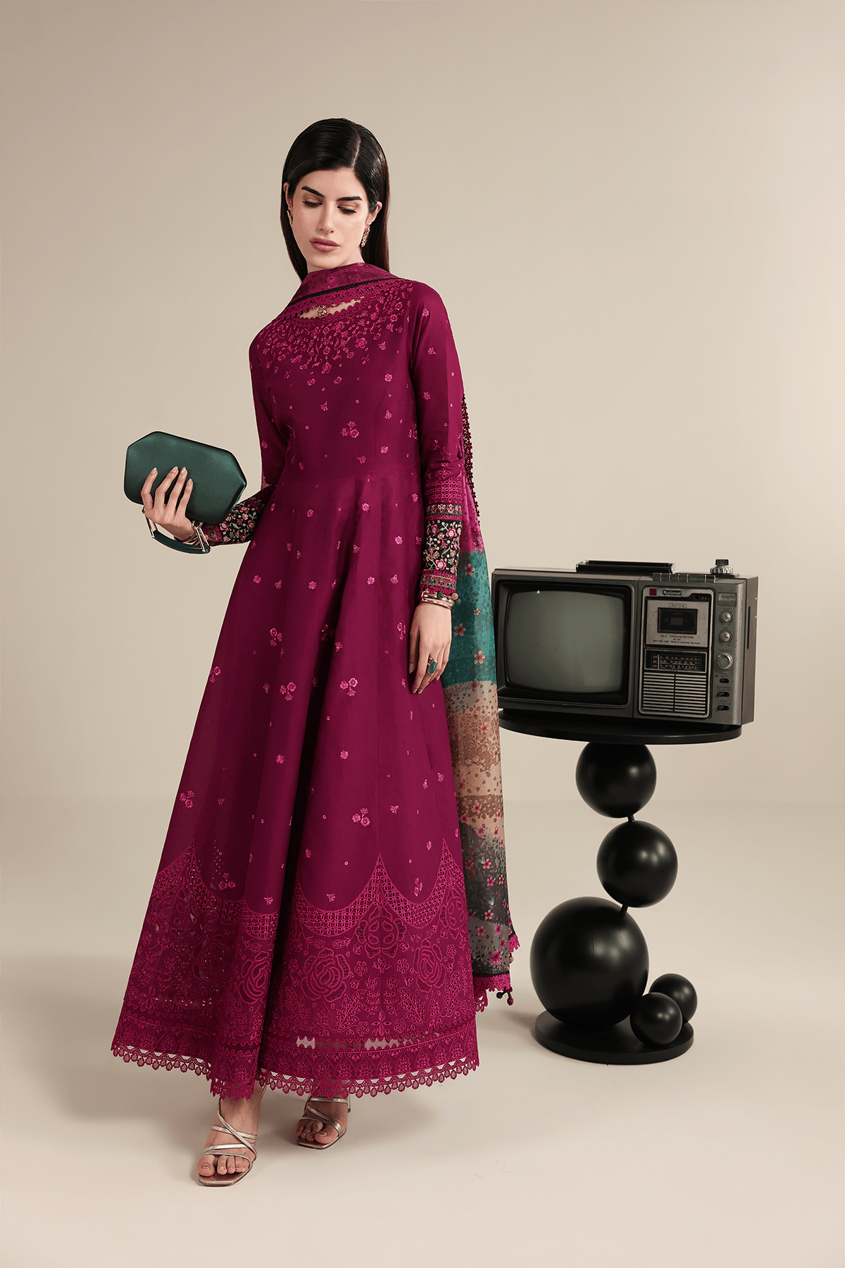 Jazmin Iris Lawn 26/D 02/Silk Dupatta