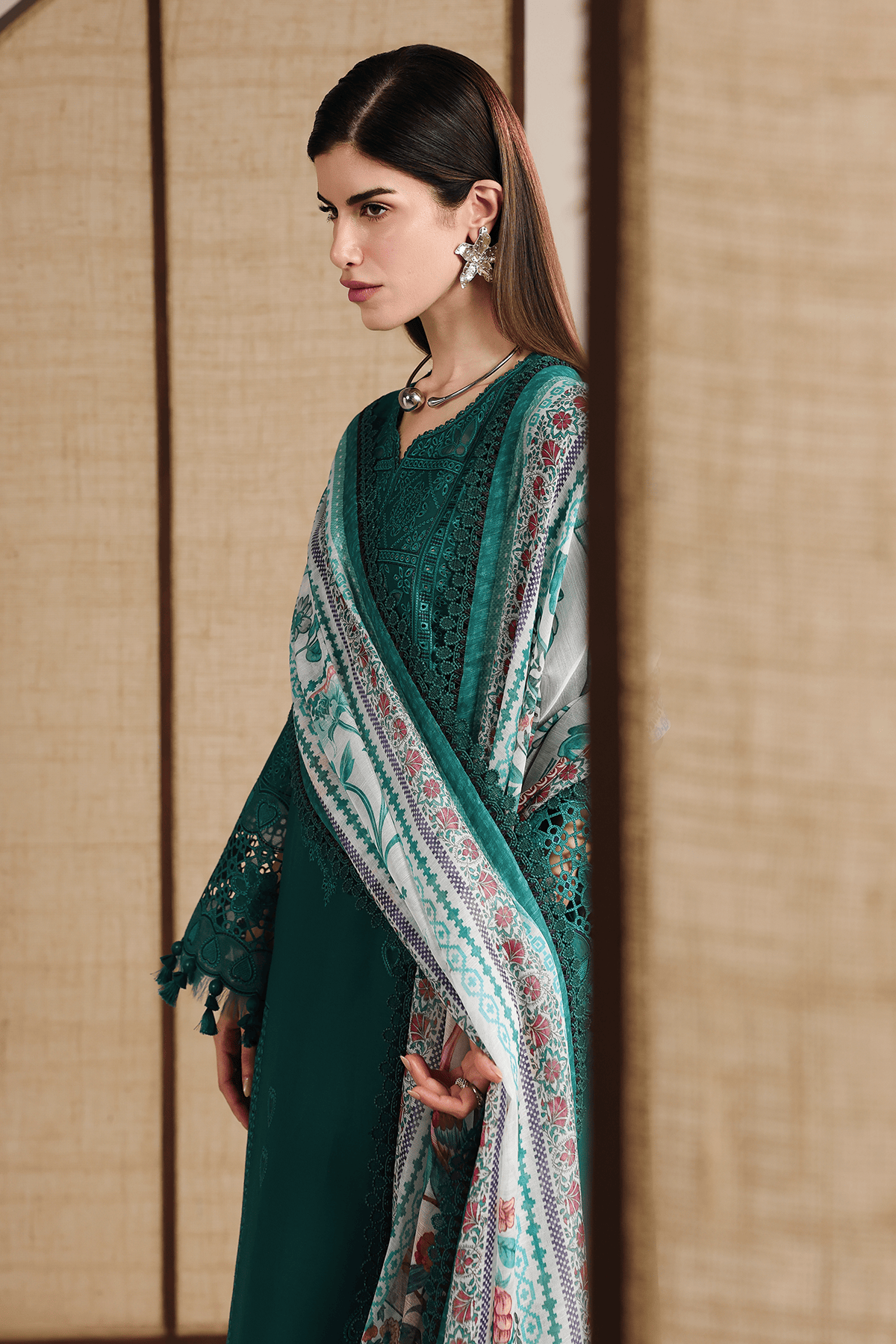 Jazmin Iris Lawn 26/D 03/Silk Dupatta