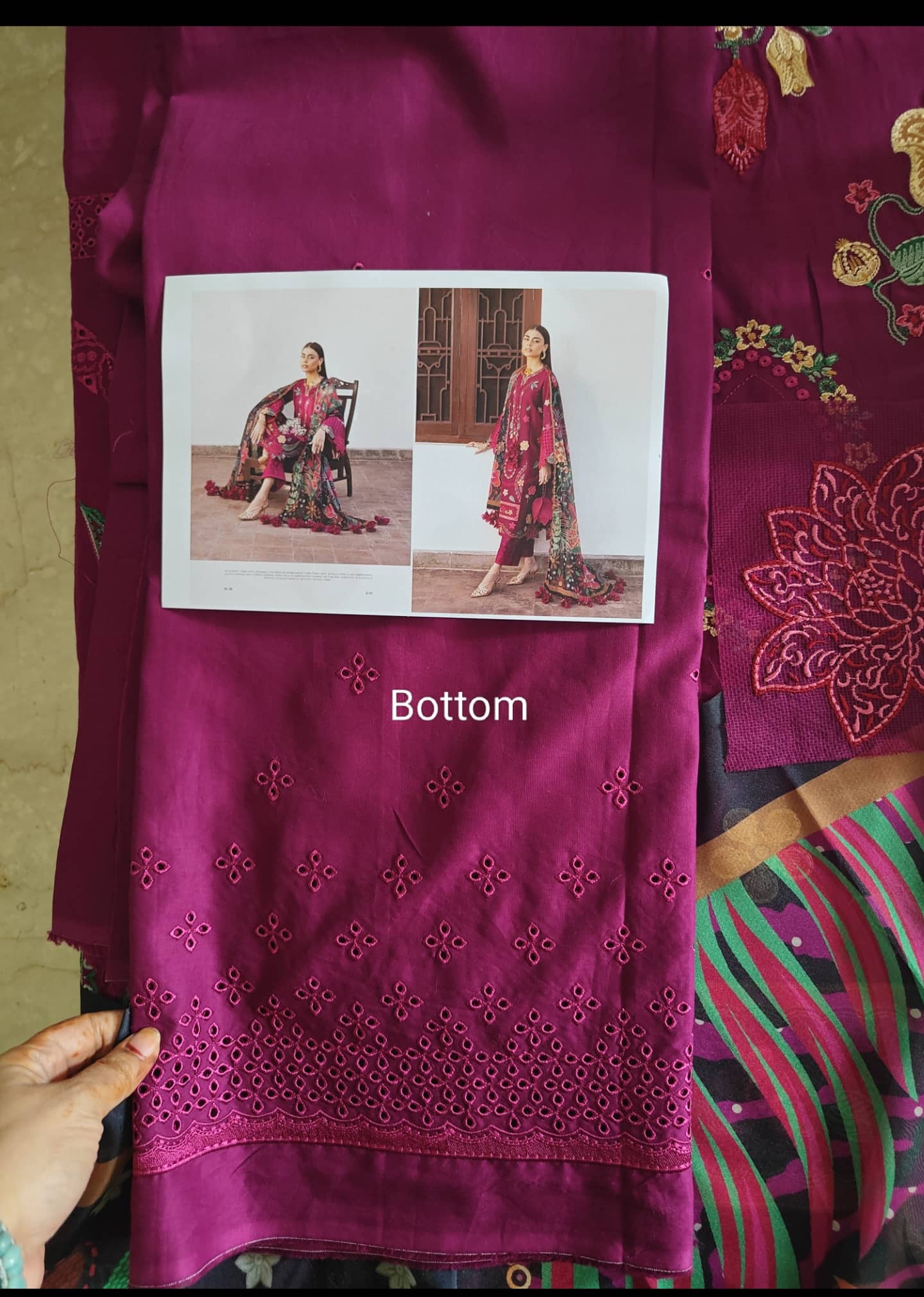 Open Pic/Jazmin Shahkaar Lawn/SL26-D01/Tissue Silk Dupatta